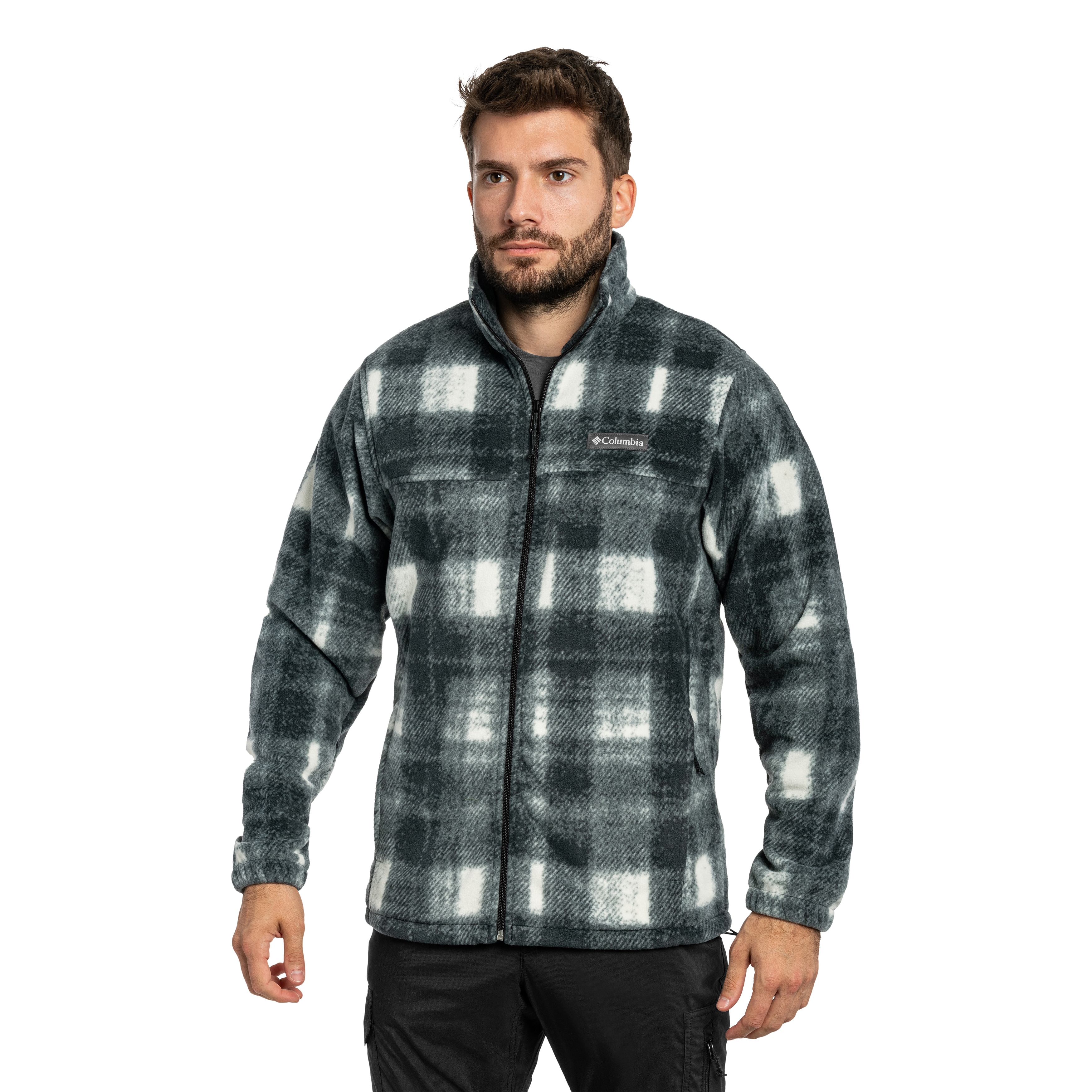 Columbia Steens Mountain Printed Jacket Fleece - Chalk Omblur