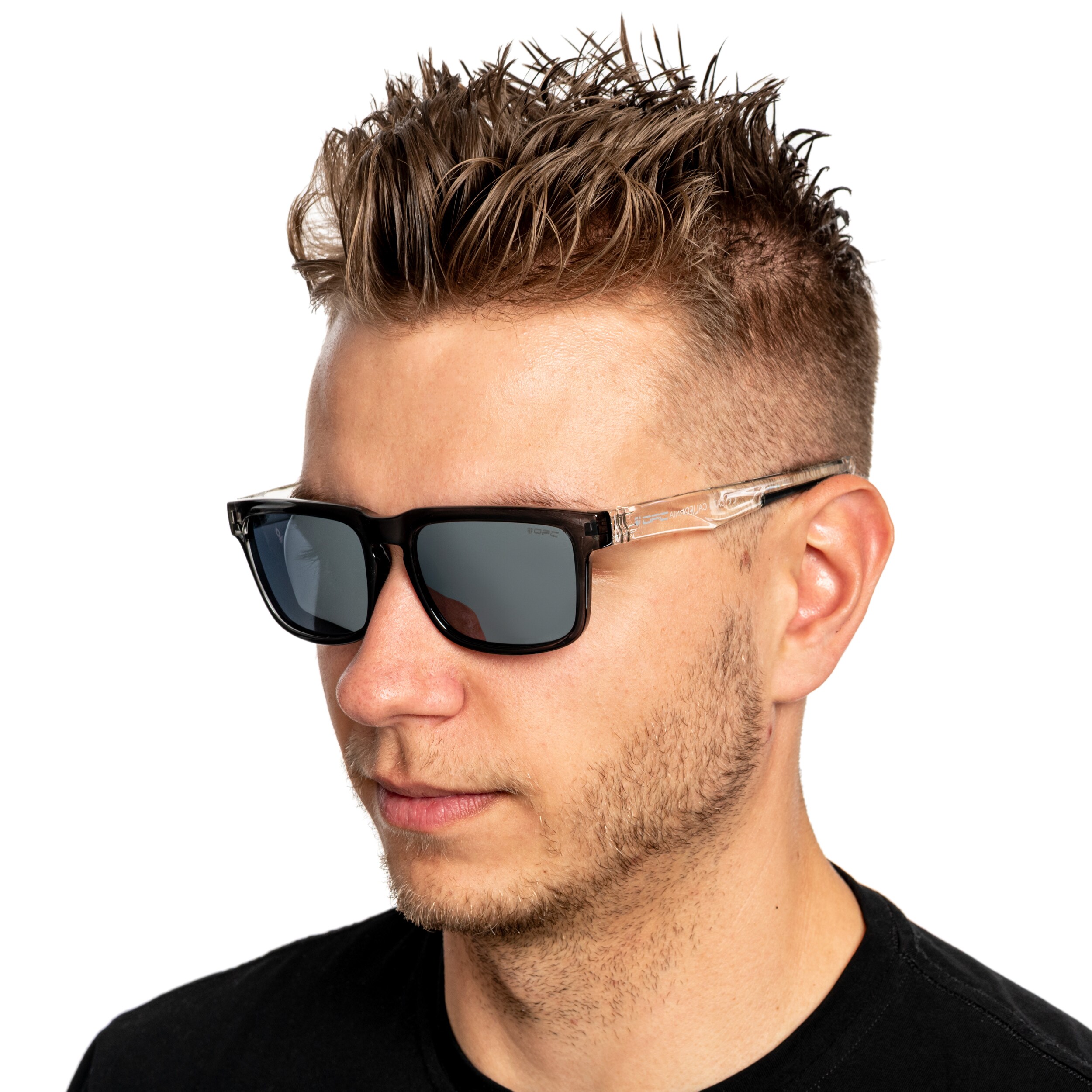 OPC Lifestyle California Sunglasses Black/Grey Revo polarised