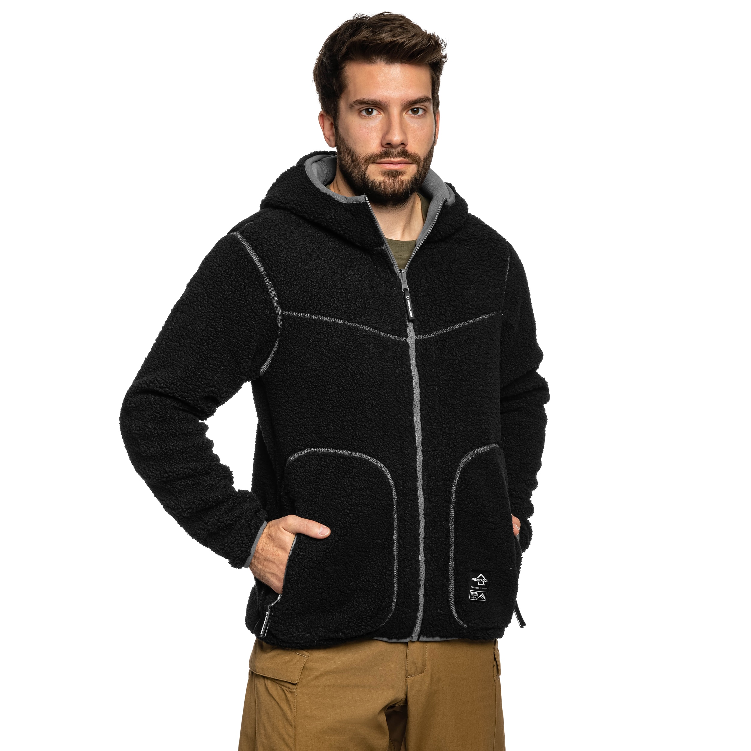 Pentagon Sherpa Ianos Fleece - Black/Wolf Grey