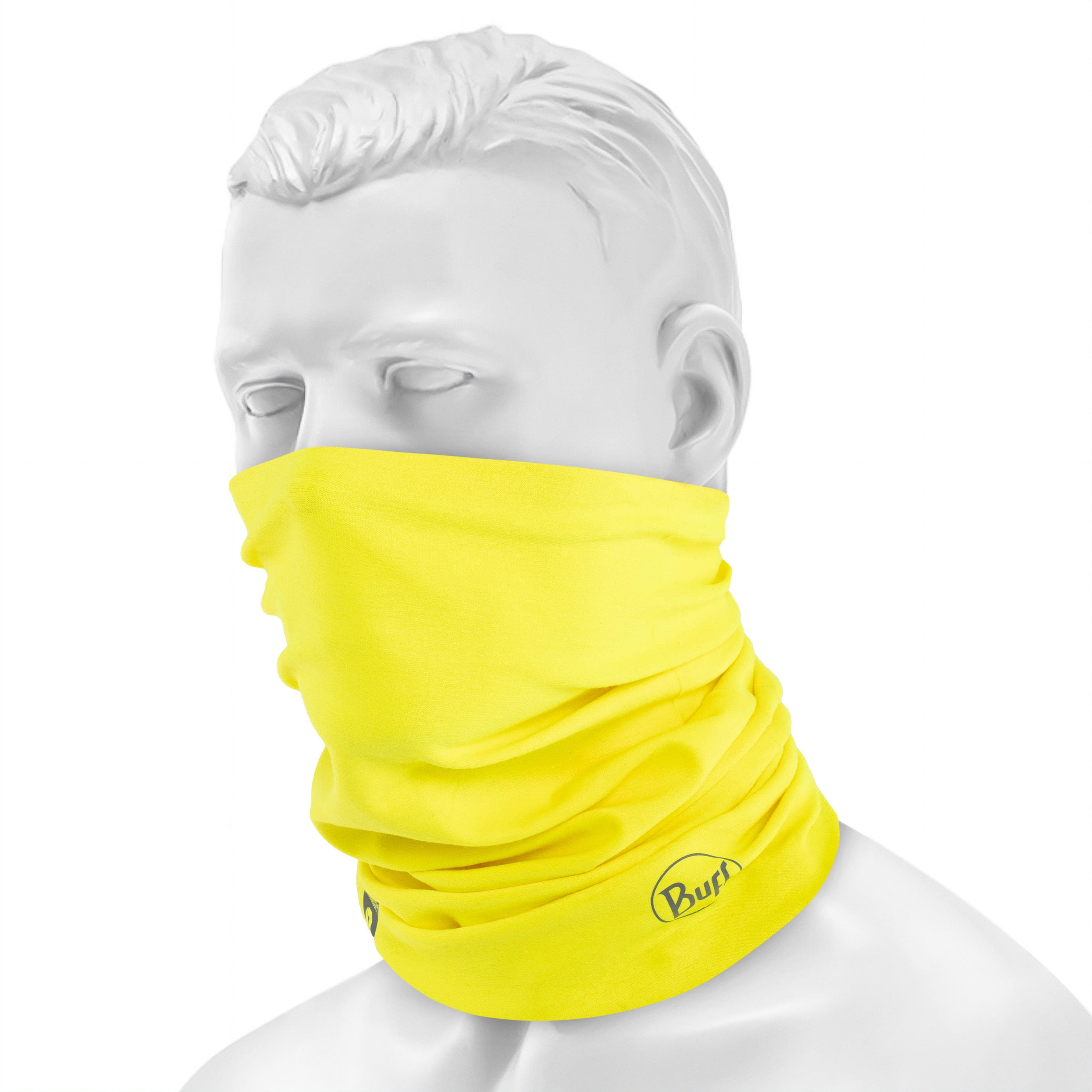 Buff Safety Thermonet Neckwear Protective Scarf - Solid Yellow Fluor