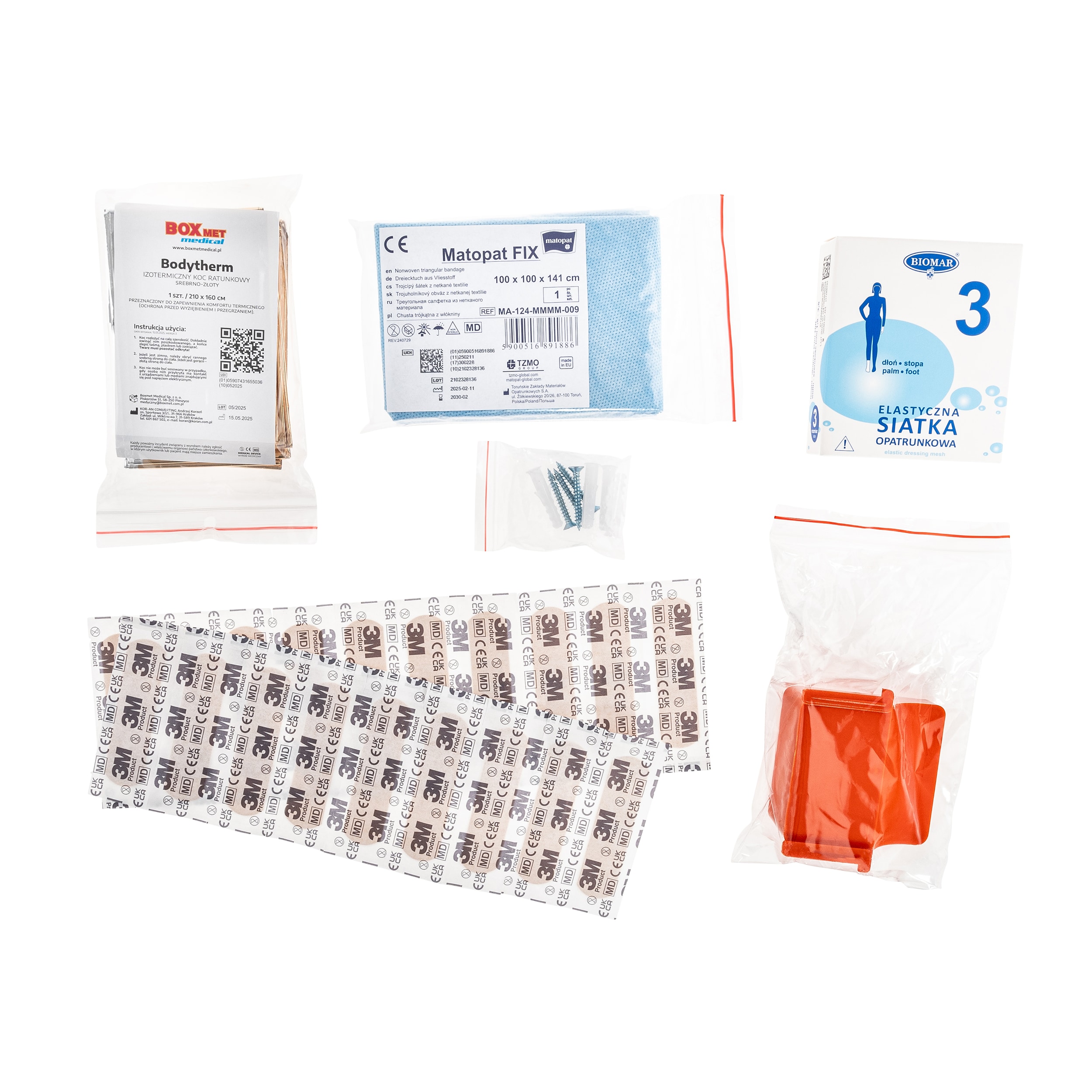 Boxmet Medical DIN 13157 First Aid Kit in a case - Orange