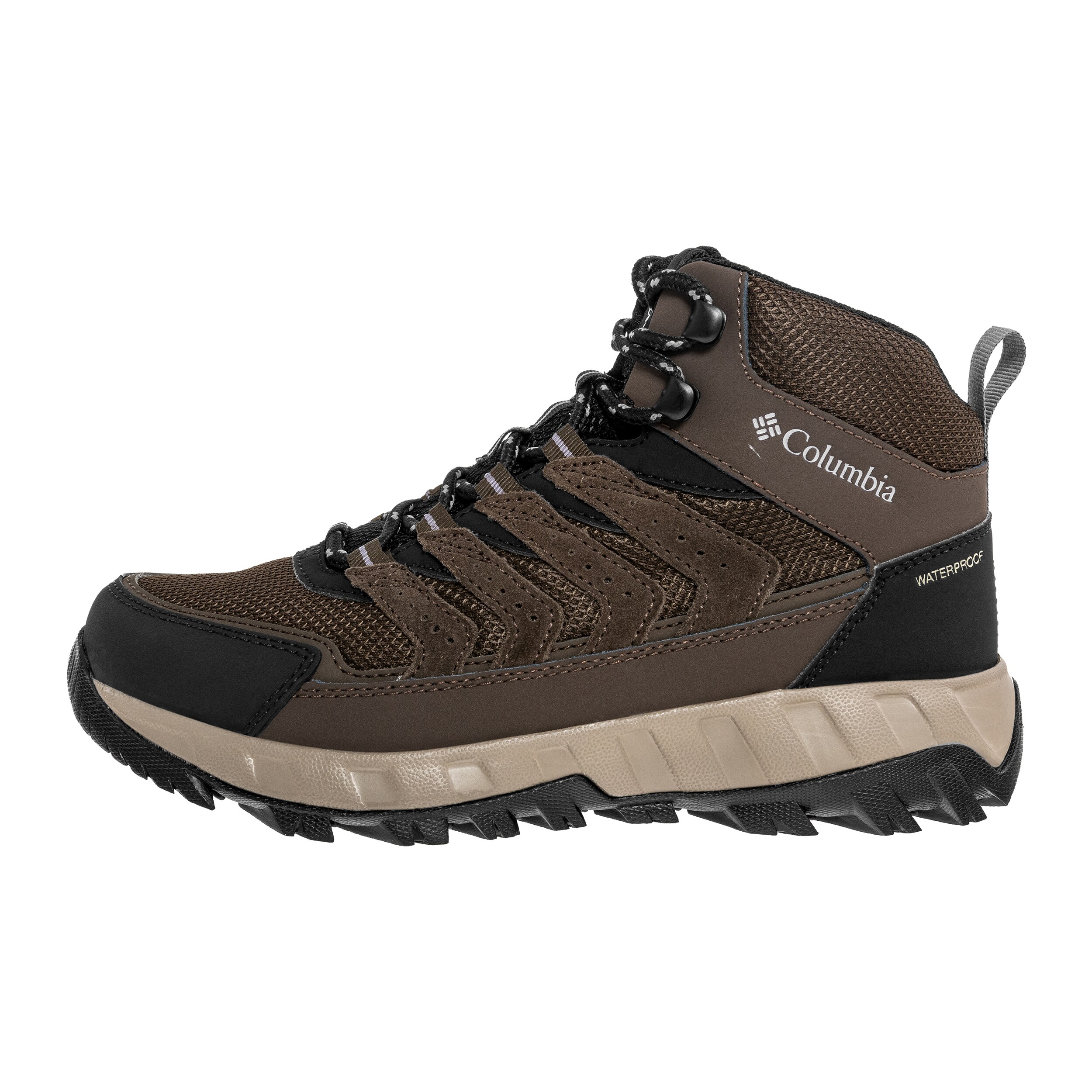 Columbia Strata Trail Mid Waterproof Women's Shoes - Cordovan/Granite Purple