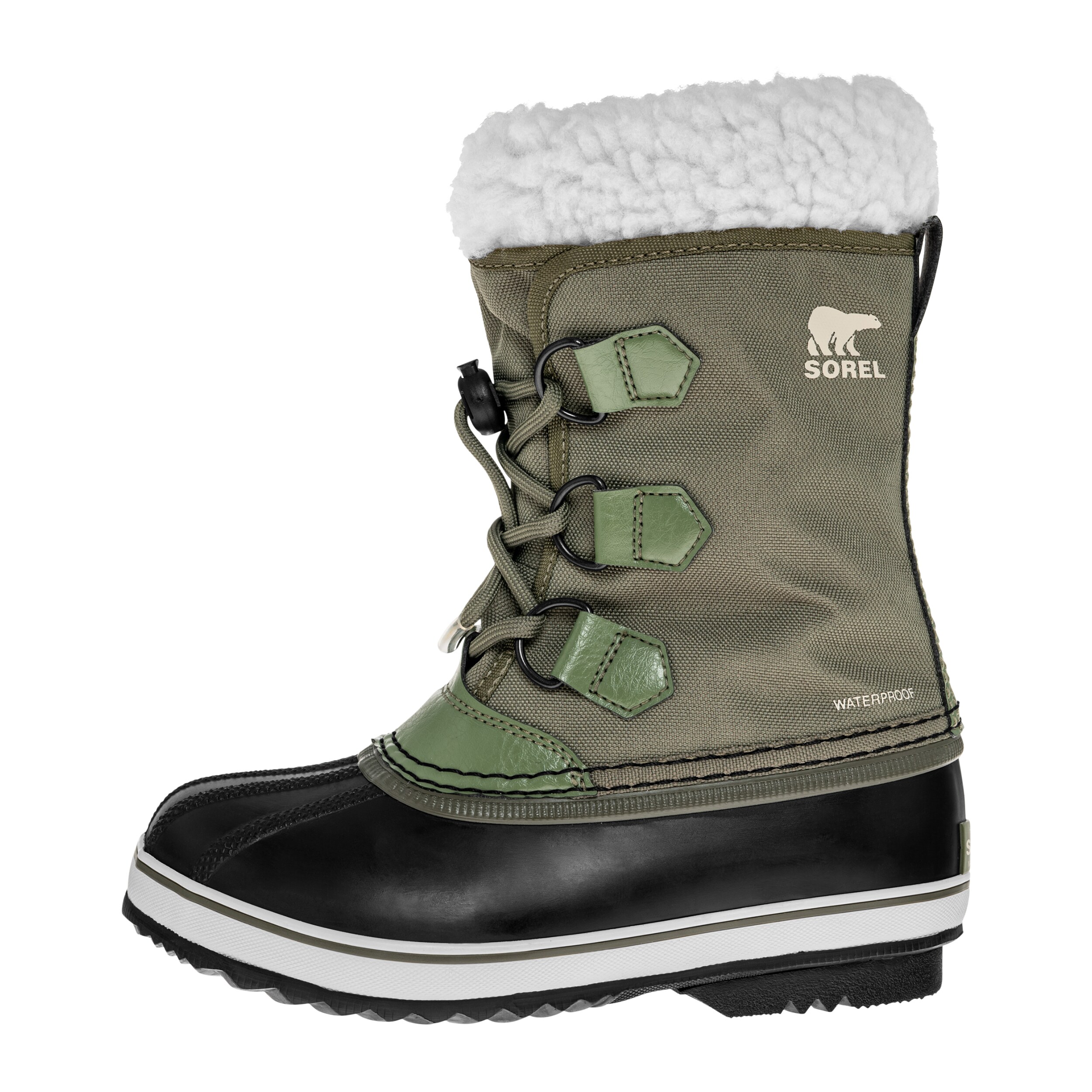 Sorel Yoot Pac Nylon Waterproof Children's Snow Boots - Hiker Green