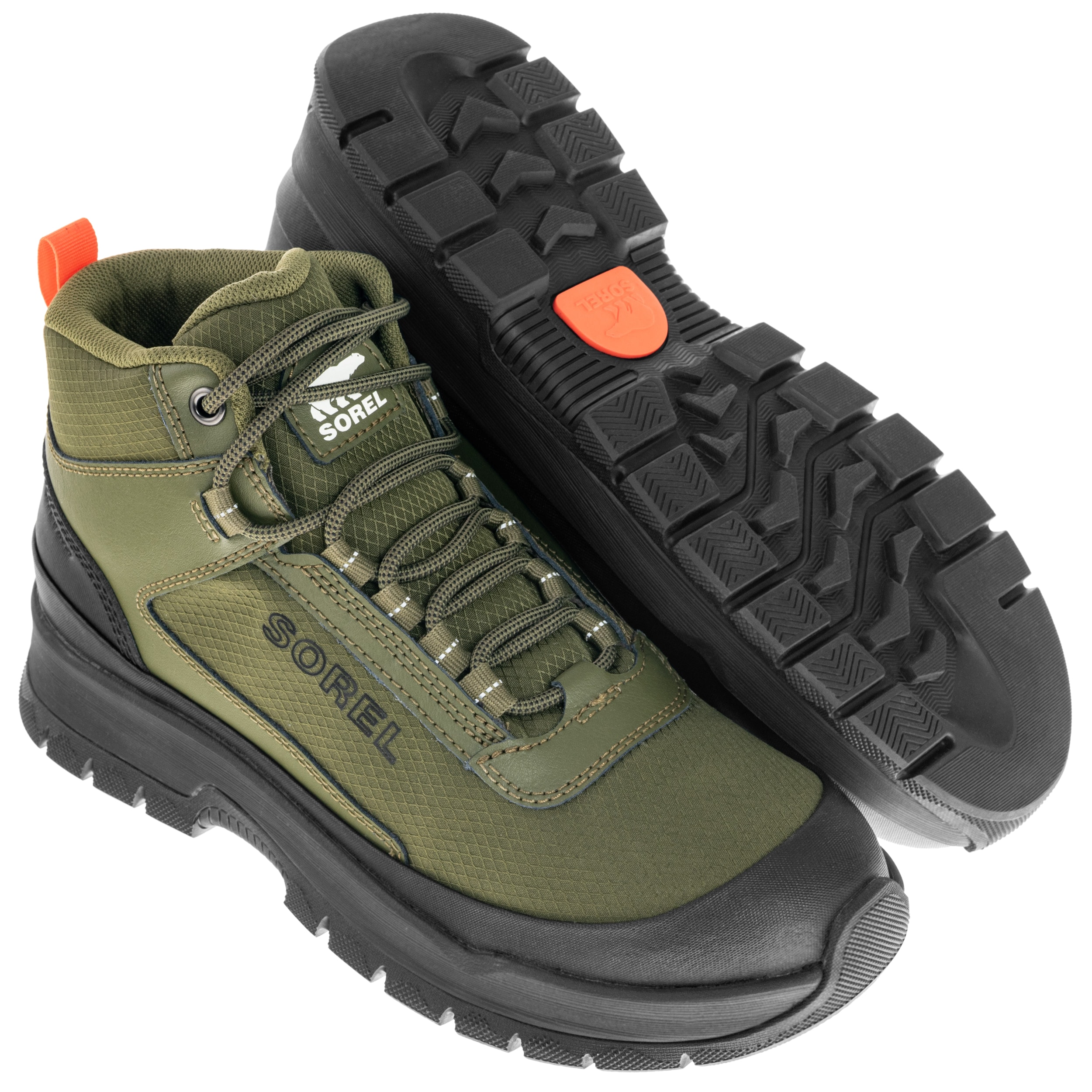 Sorel Outing NW Sneaker MID Waterproof Boots - Utility Green/Black