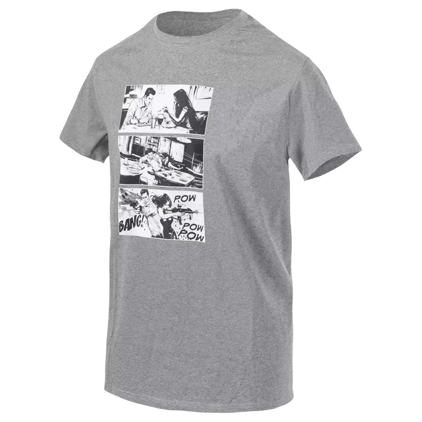 Helikon Combat Date T-Shirt - Mid Grey Melange