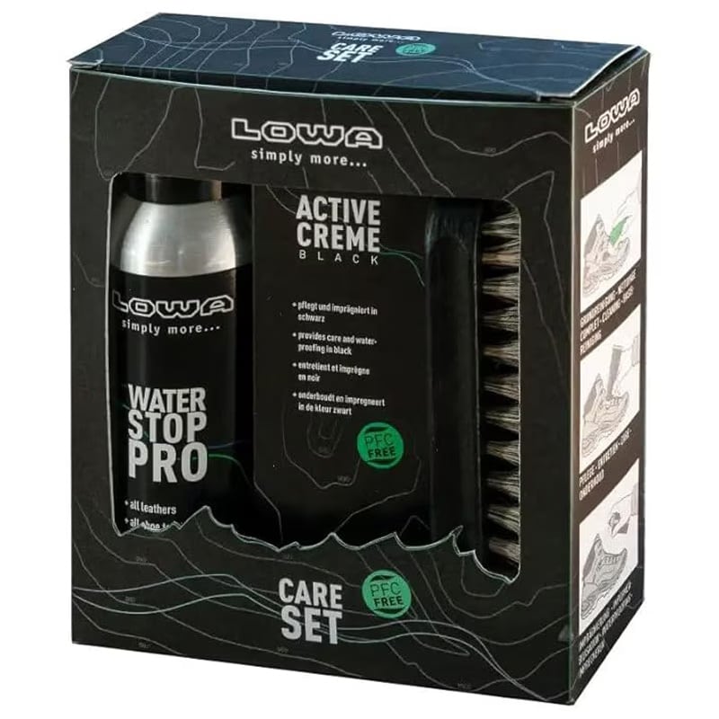 Lowa Z-8N GTX WS C Women's Boots Black + Lowa Care Set for footwear cleaning - set