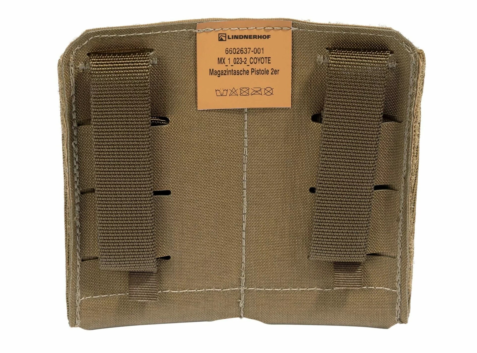 Lindnerhof Magazine Pouch Double MX023-2 for 9 mm magazines - Coyote