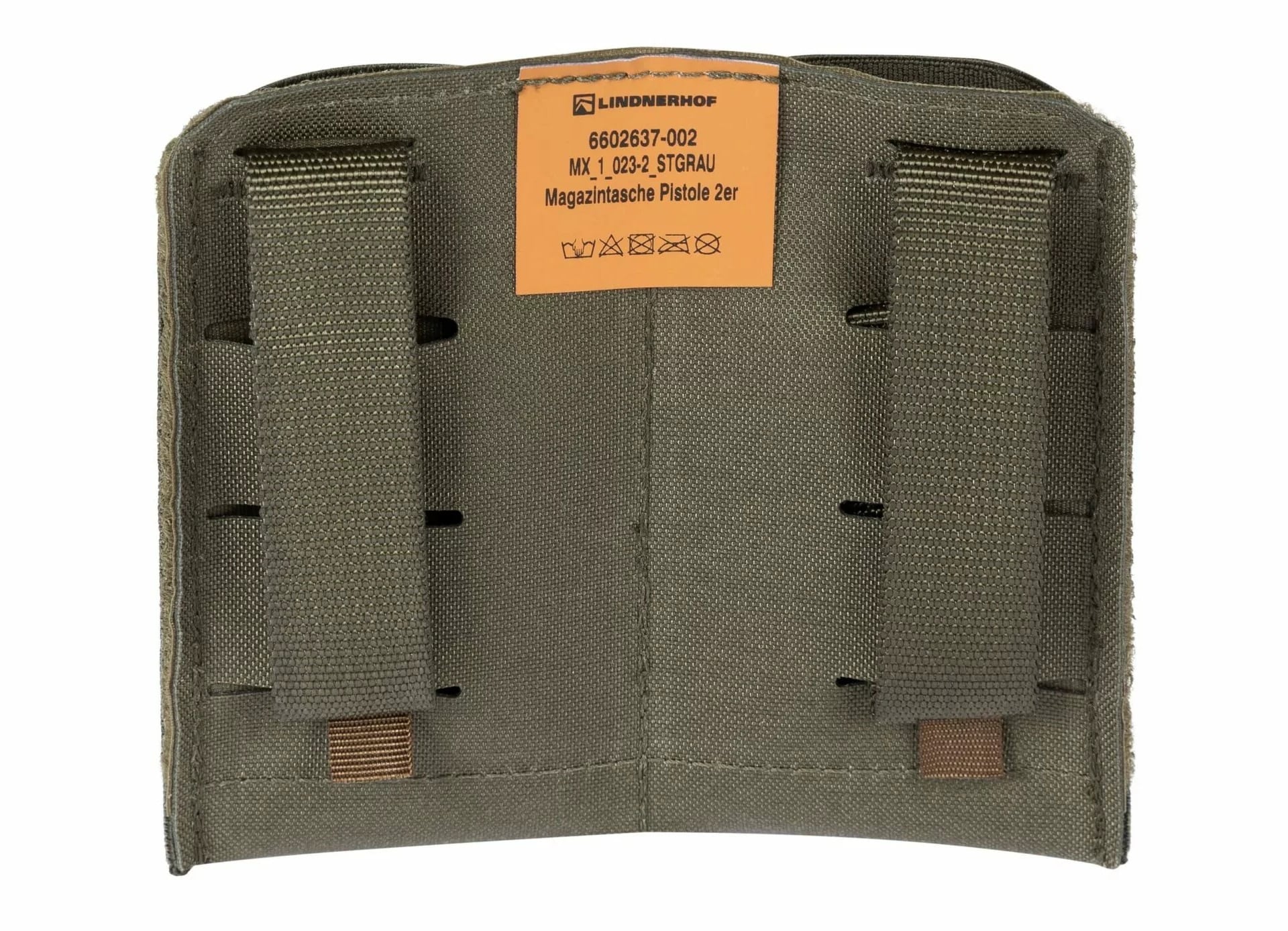 Lindnerhof 9 mm Magazine Pouch Double MX023-2 - Stone Grey