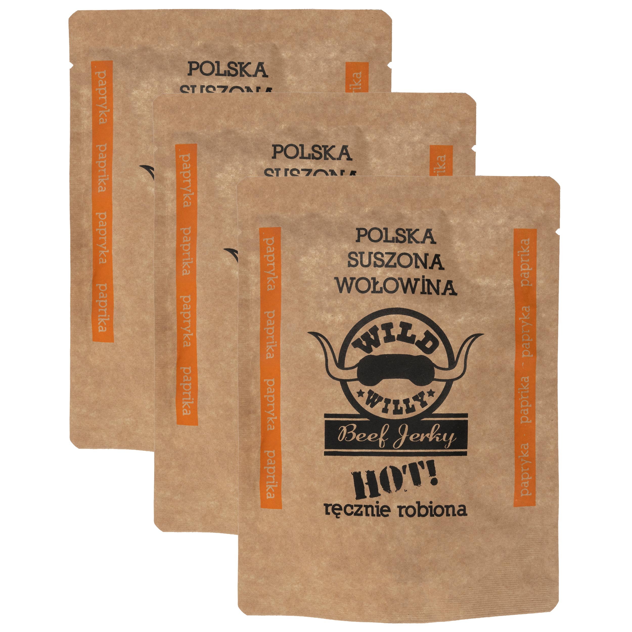 Wild Willy Beef Jerky hot! paprika 30 g - 3 pcs.