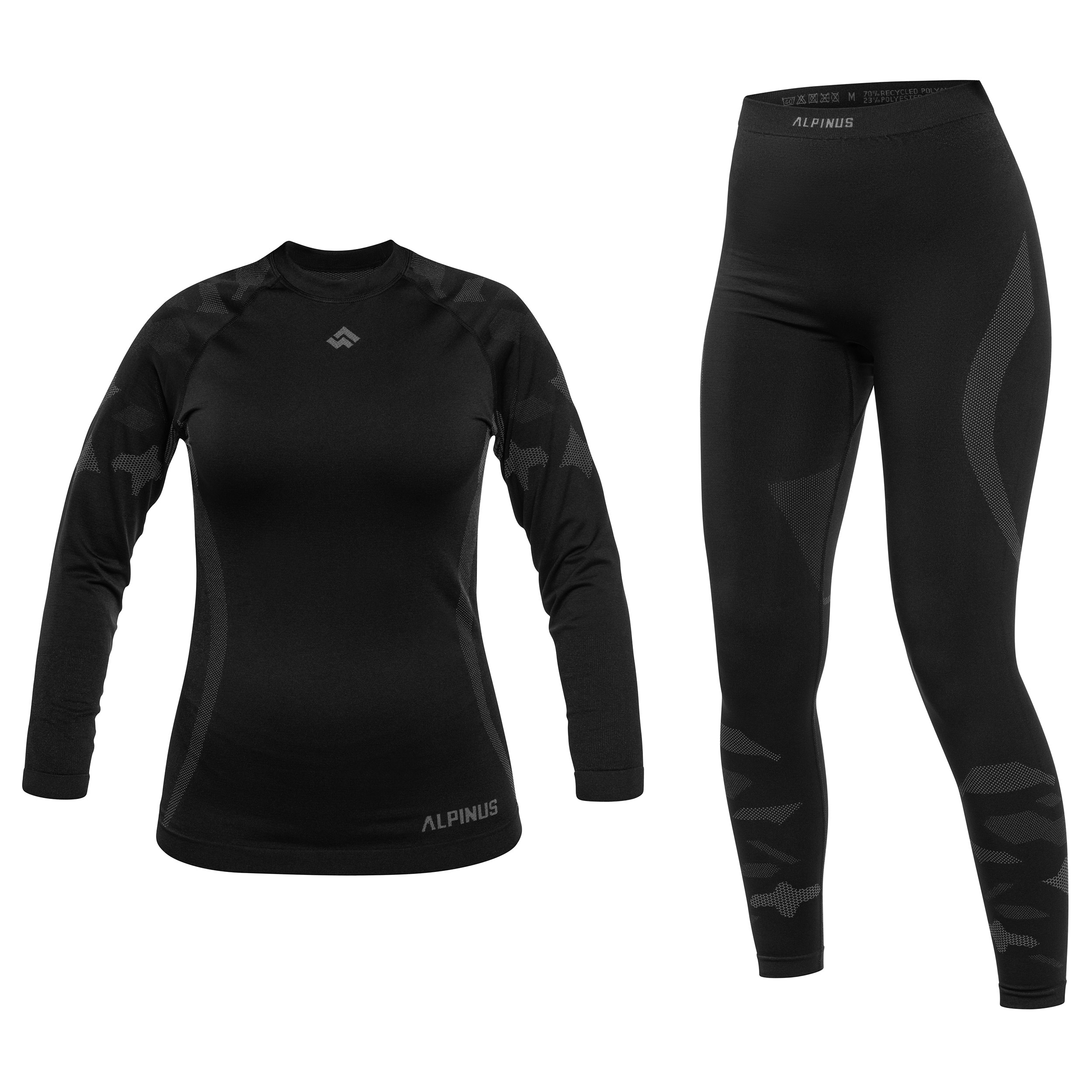 Alpinus Idre Set Women's Thermal Underwear - Black
