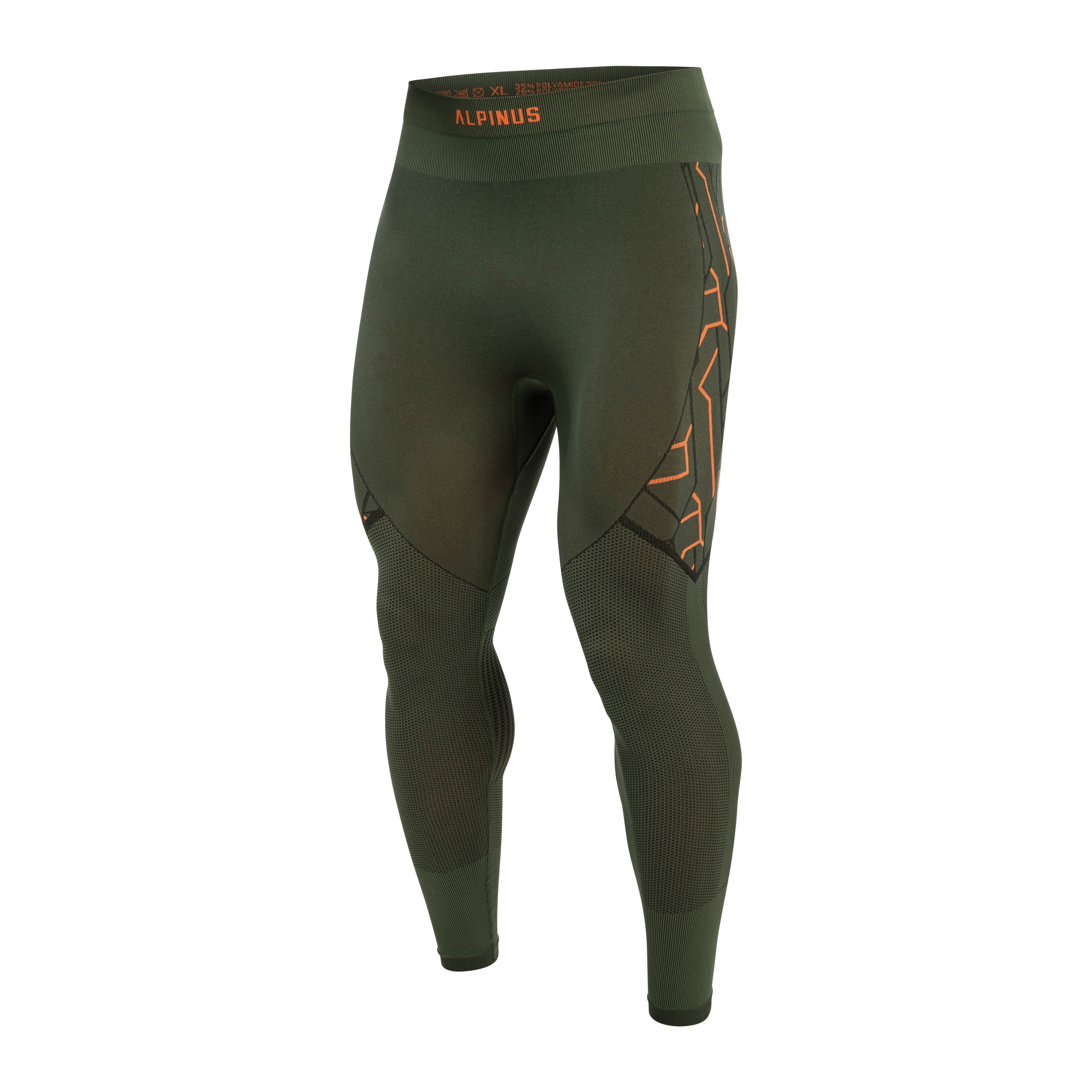 Alpinus Gausdal Thermal Underwear - Green/Orange