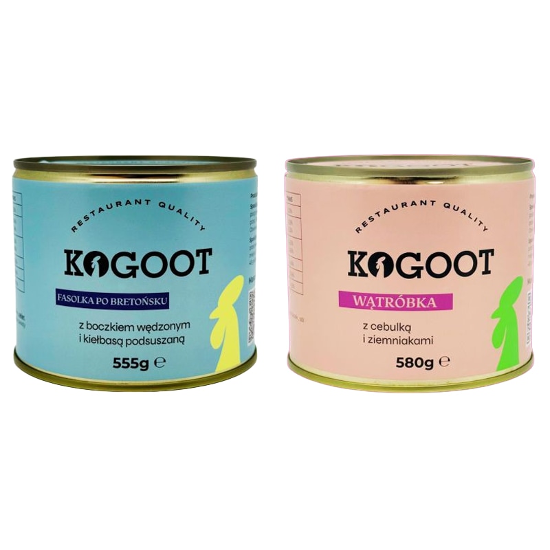 Kogoot Canned Food - Baked beans 555 g, Liver 580 g
