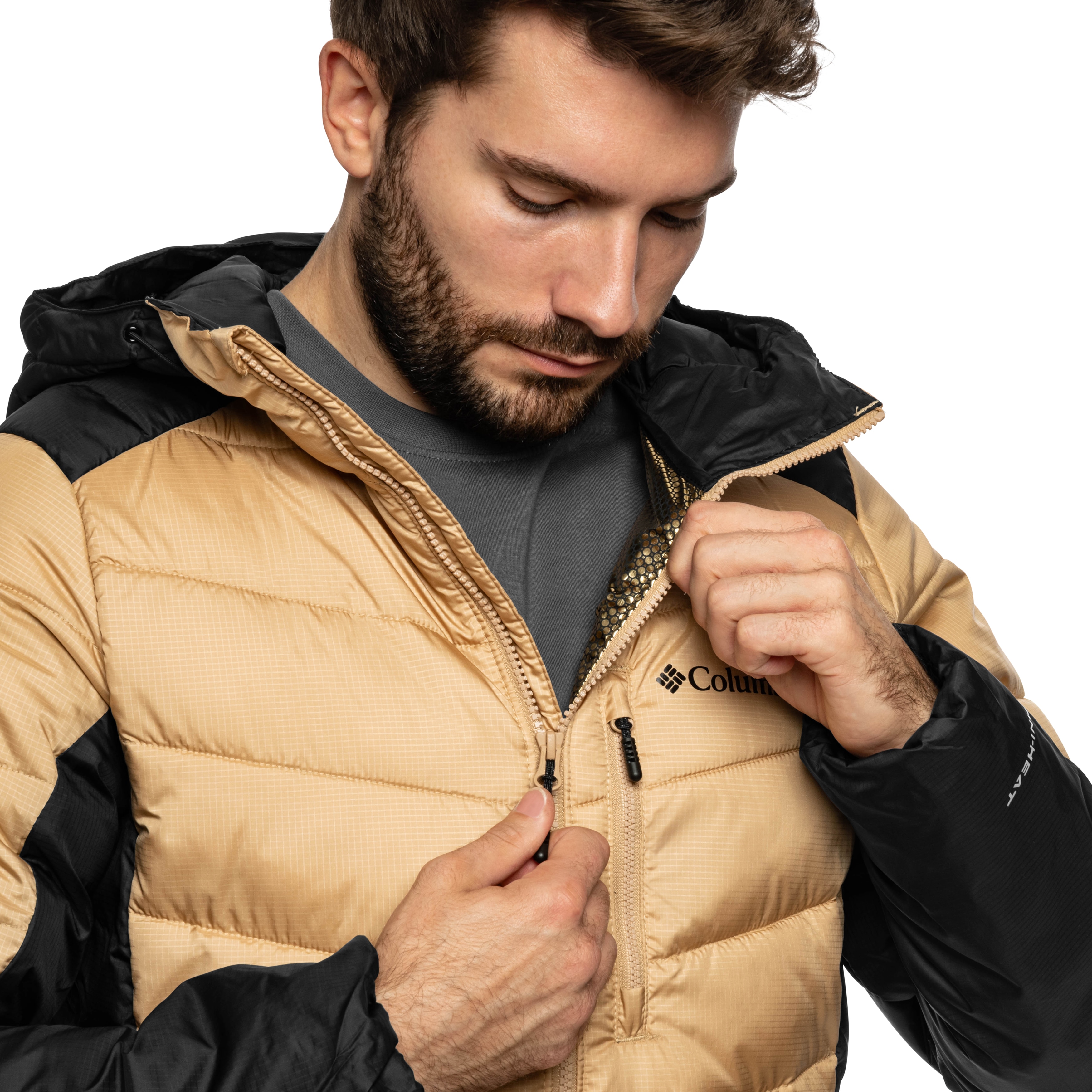 Columbia Labyrinth Loop II Insulated Hooded Jacket - Canoe/Black