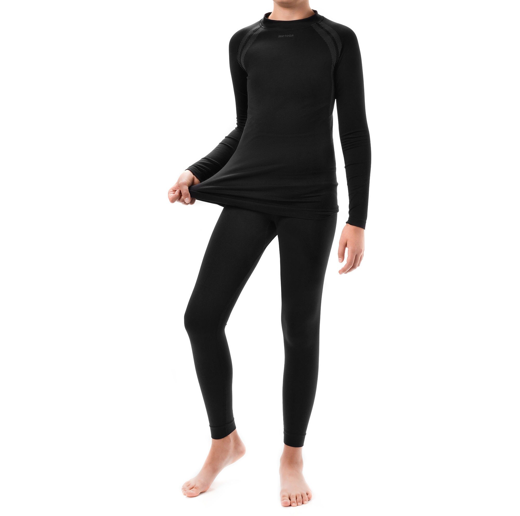Meteor Kids Children's Thermal Underwear - Black