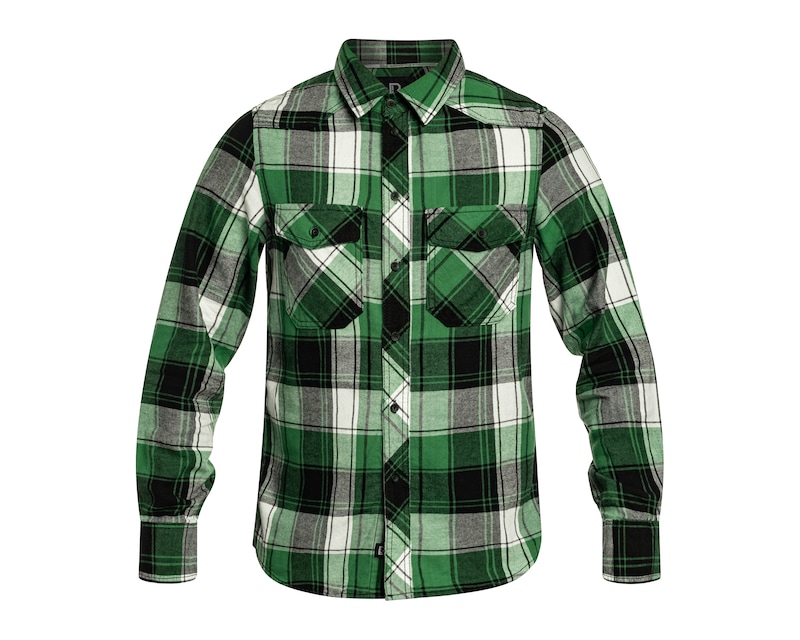 Brandit - Camicia CHECKED FLANELL nero / antracite - XXL Brandit - Camicia CHECKED FLANELL nero / antracite - XXL