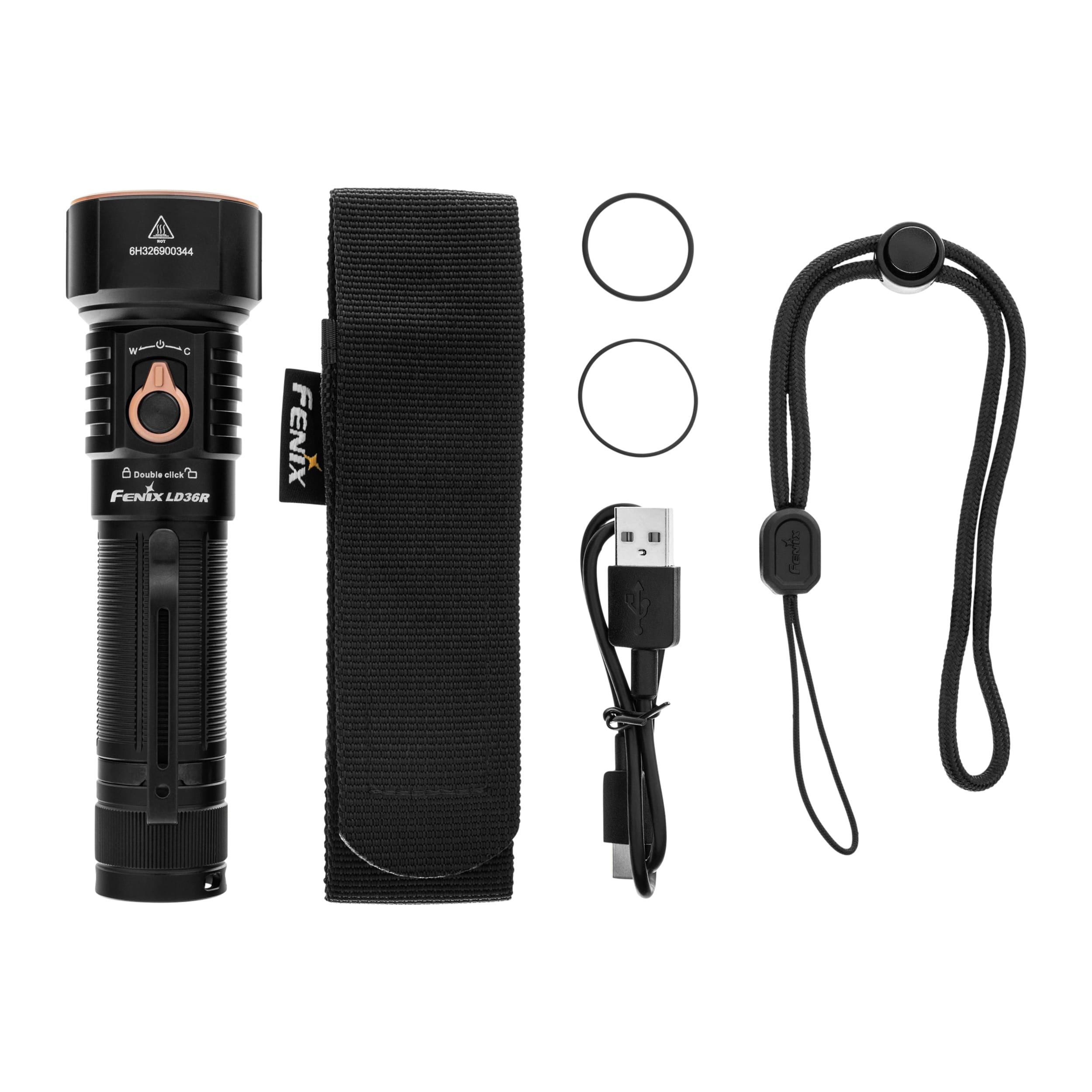 Fenix LD36R Flashlight Black - 3600 lumens