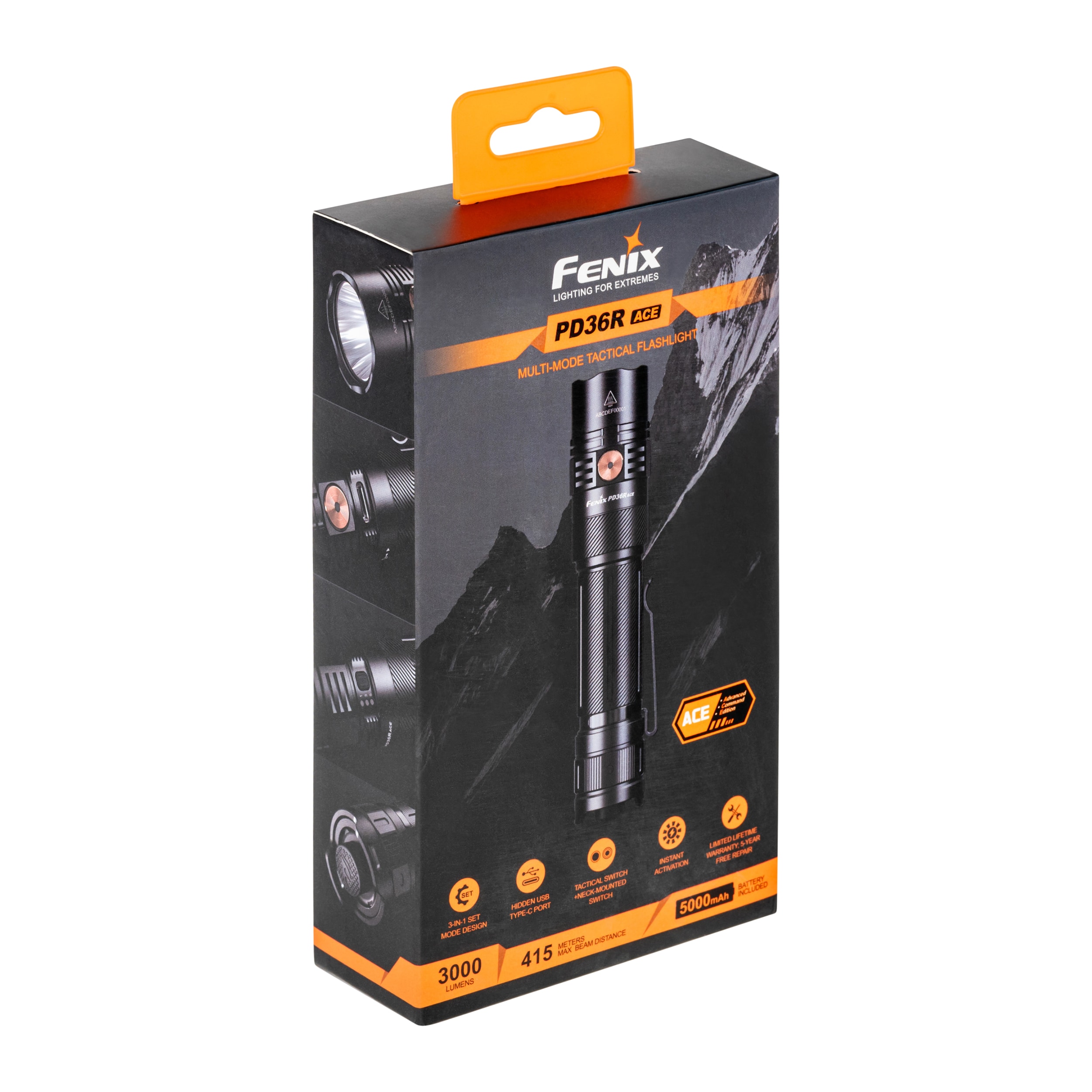 Fenix PD36R ACE Flashlight - 3000 lumens
