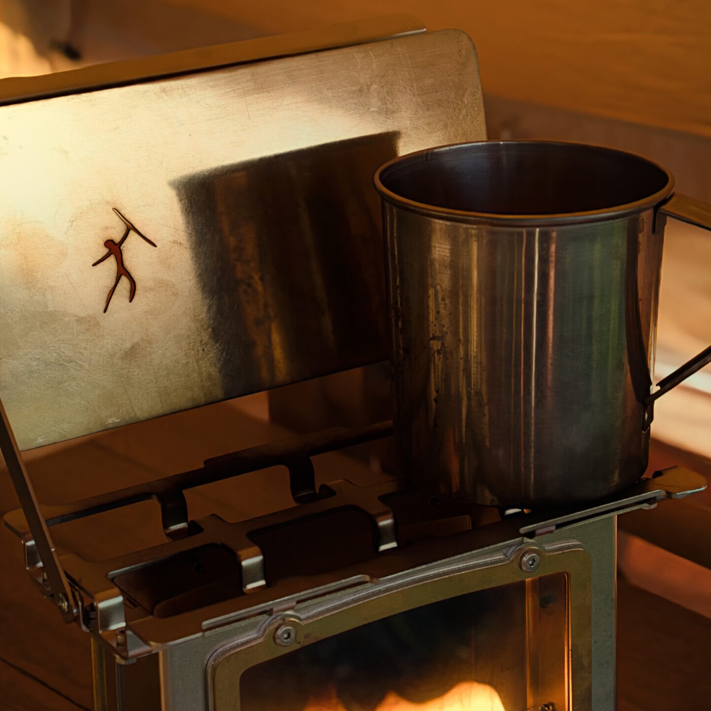 Bushmen Oil Outpost Oil Lamp - Steel