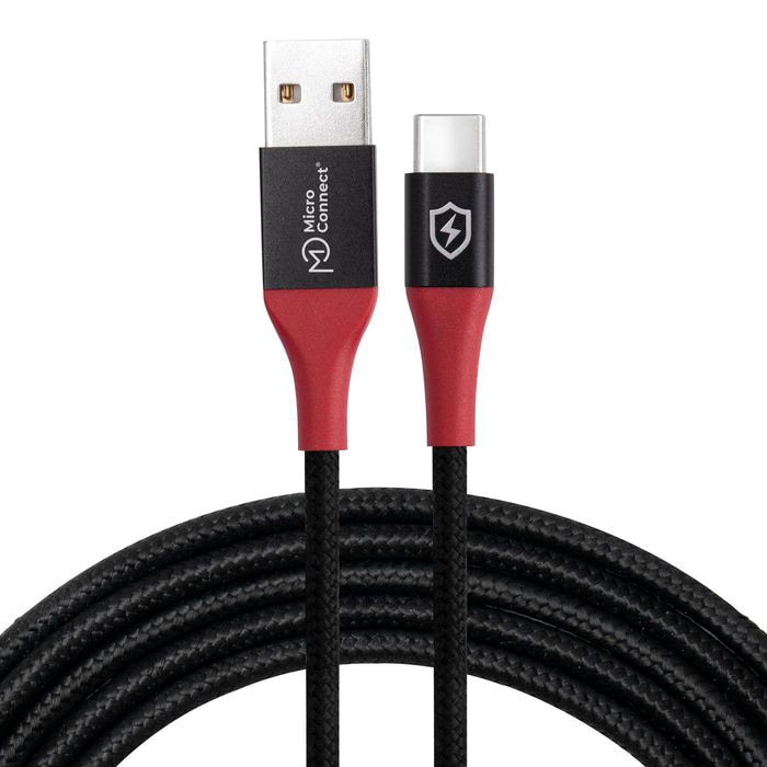 MicroConnect Data Blocker USB-A Cable - USB-C 12W