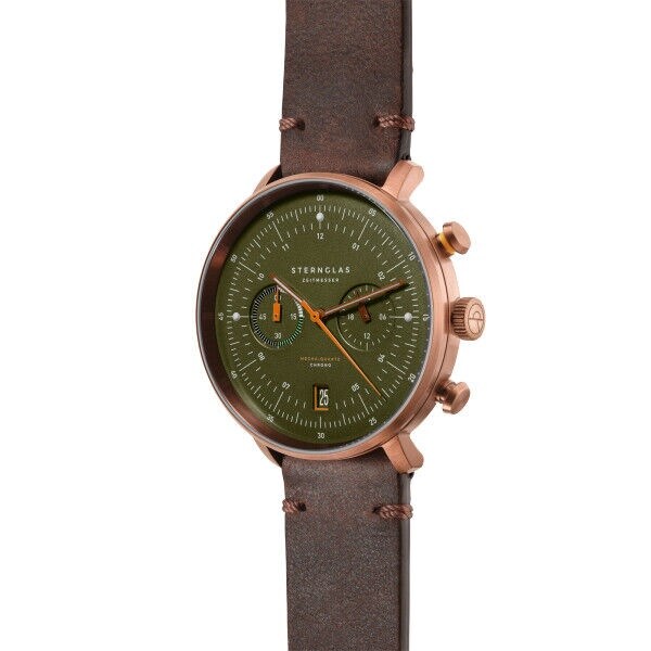 Sternglas Hamburg Chrono Watch - Dark Green