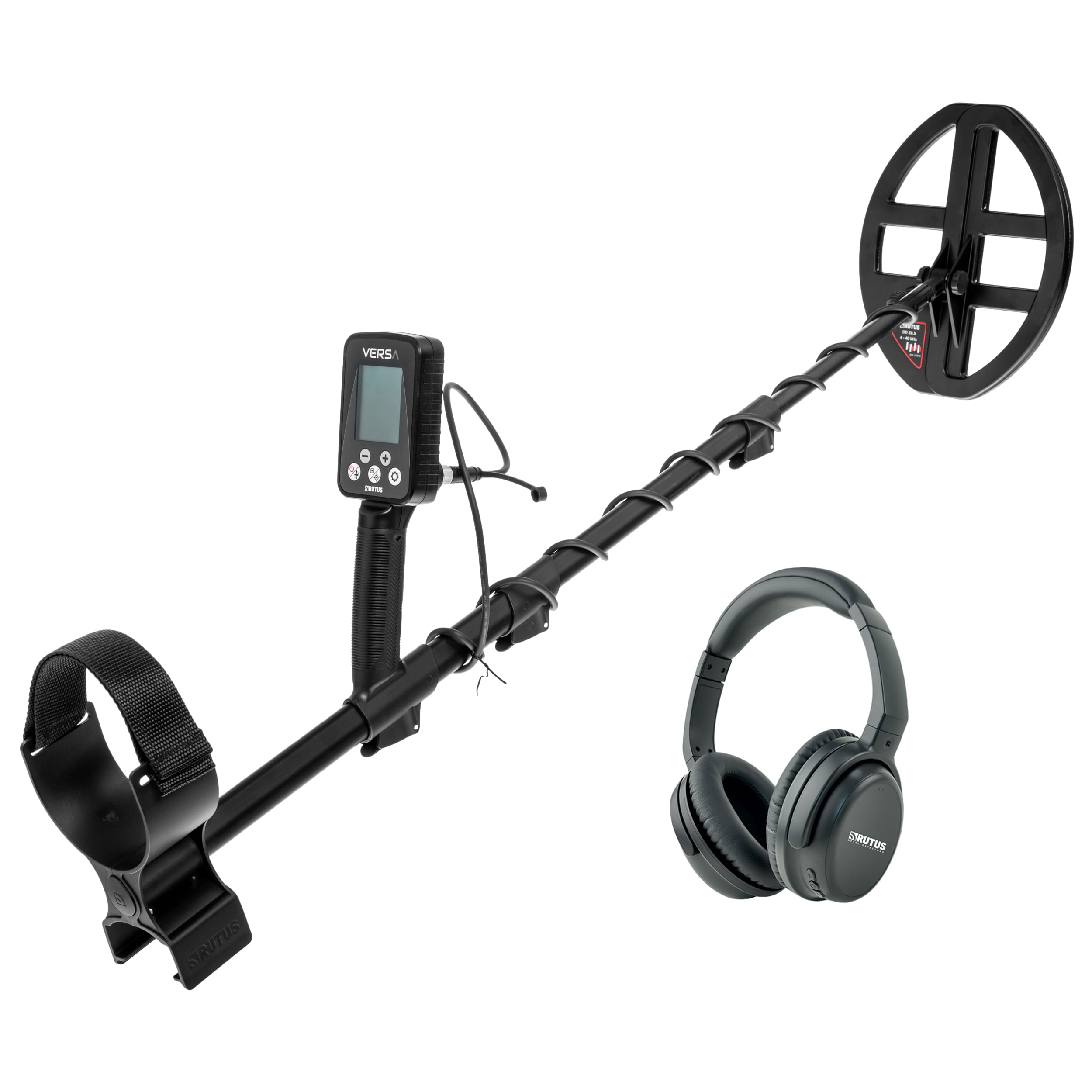 Rutus Versa DD28.5 Metal Detector + SR-1 Wireless Headphones - set