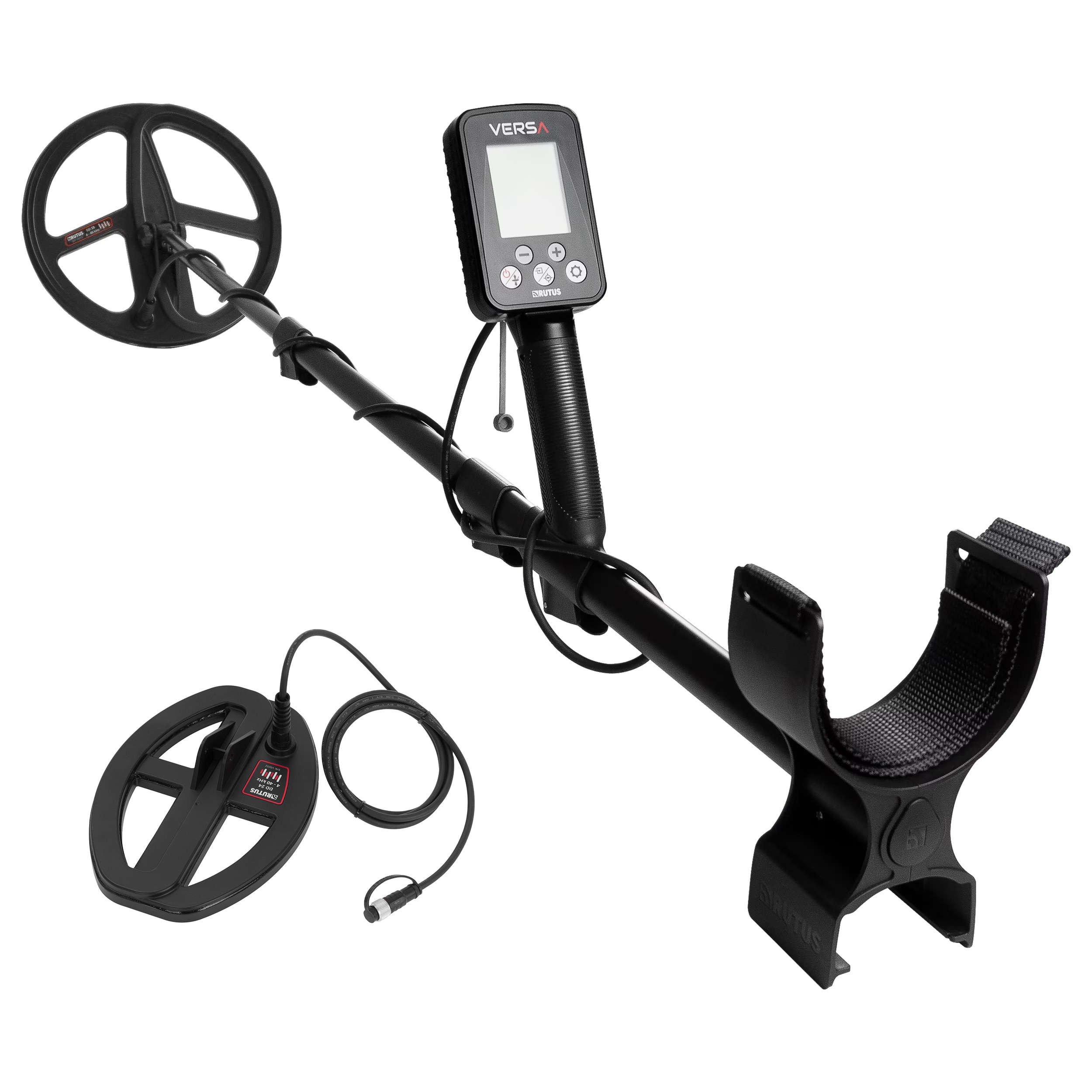 Rutus Versa DD28 Metal Detector + DD 24 cm 4-40 KHZ Coil - set