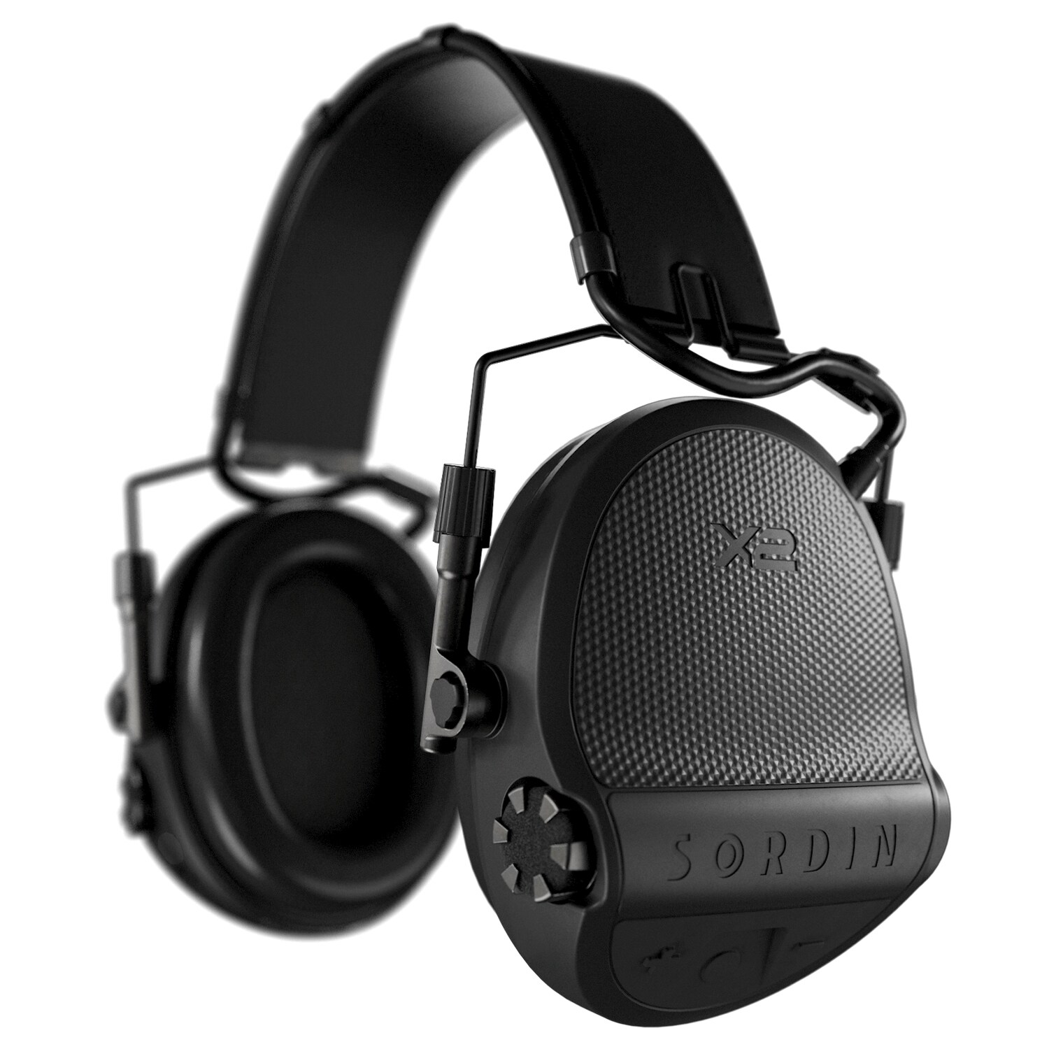 Sordin Supreme X2 Gel Headband Active Hearing Protectors - Black