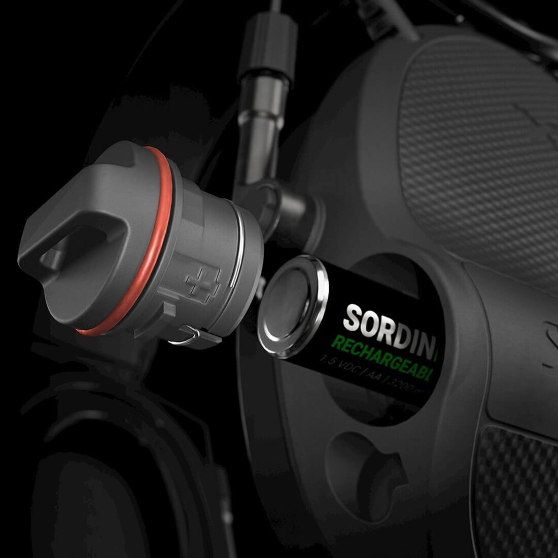 Sordin Supreme X2 Gel Headband Active Hearing Protectors - Black