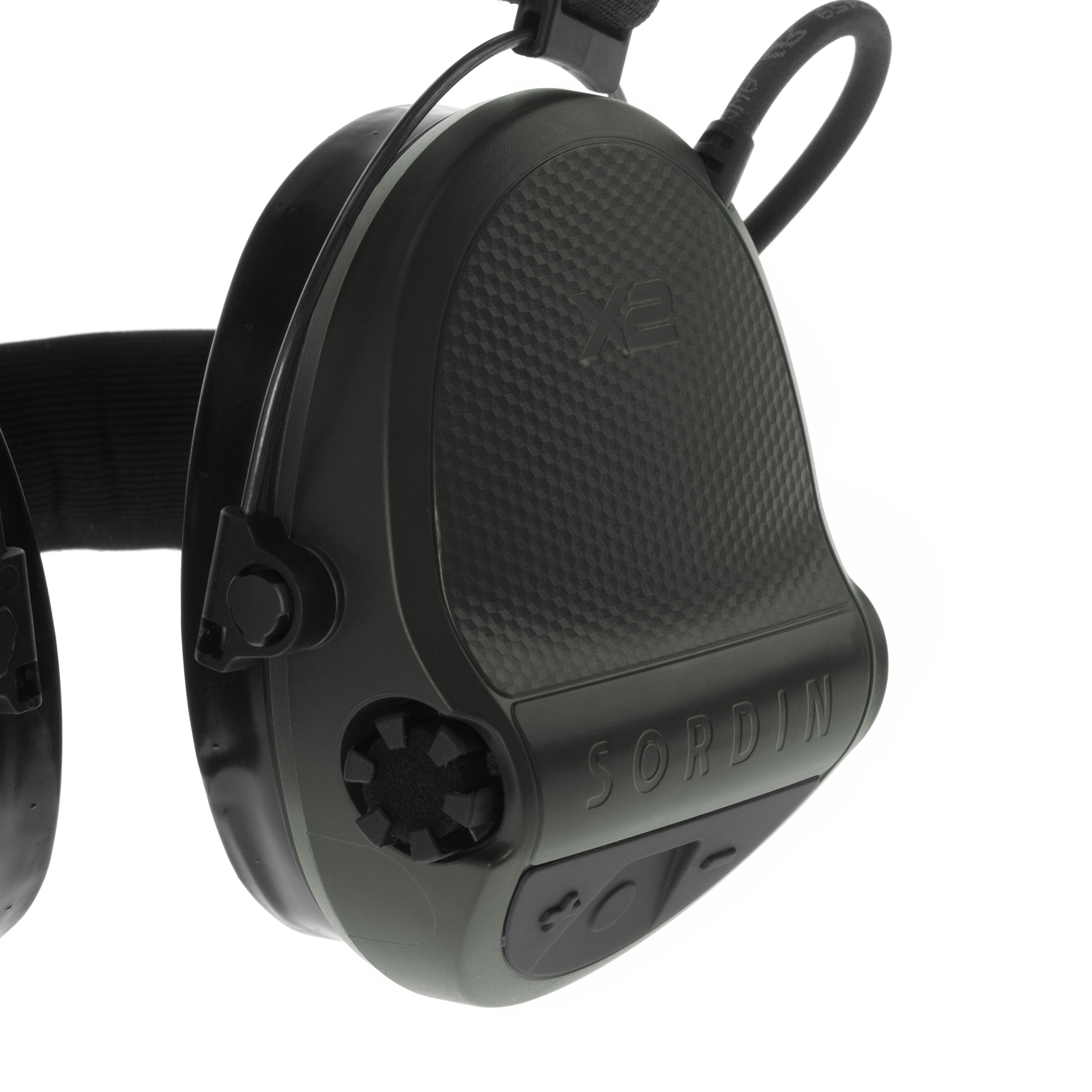 Sordin Supreme X2 Gel Neckband Active Hearing Protectors - Green