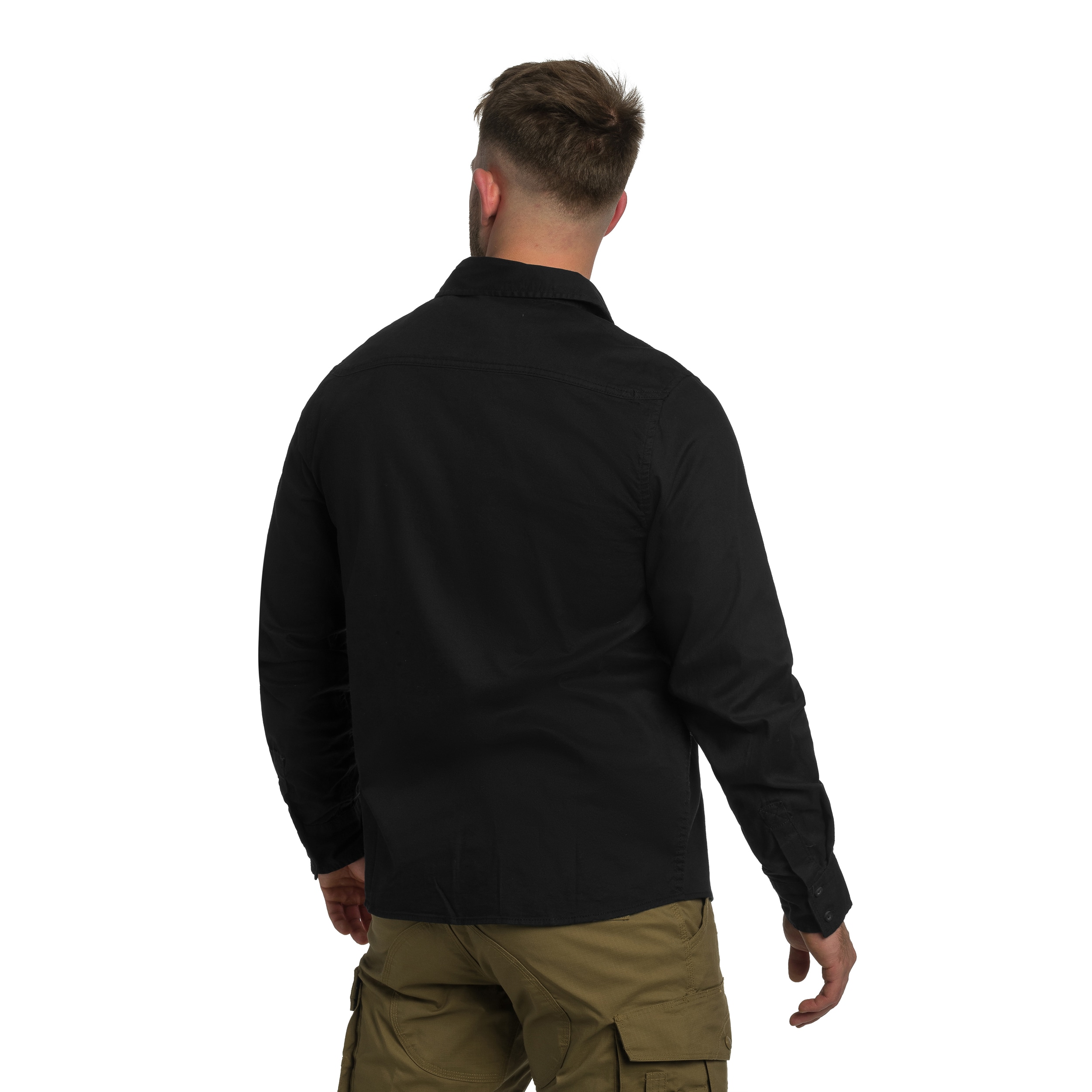 Brandit Flannel Shirt Long Sleeve - Black