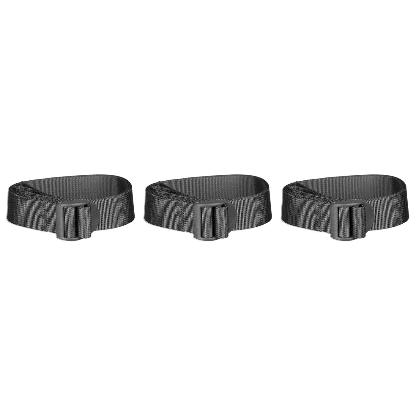 Mil-Tec Strap with clamp buckle 25 mm/120 cm Black - 3 pcs.