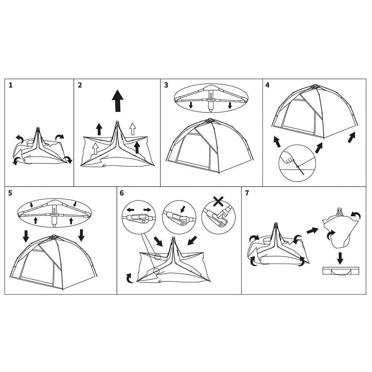 MFH Quick Up Monodom 3-person tent - Olive