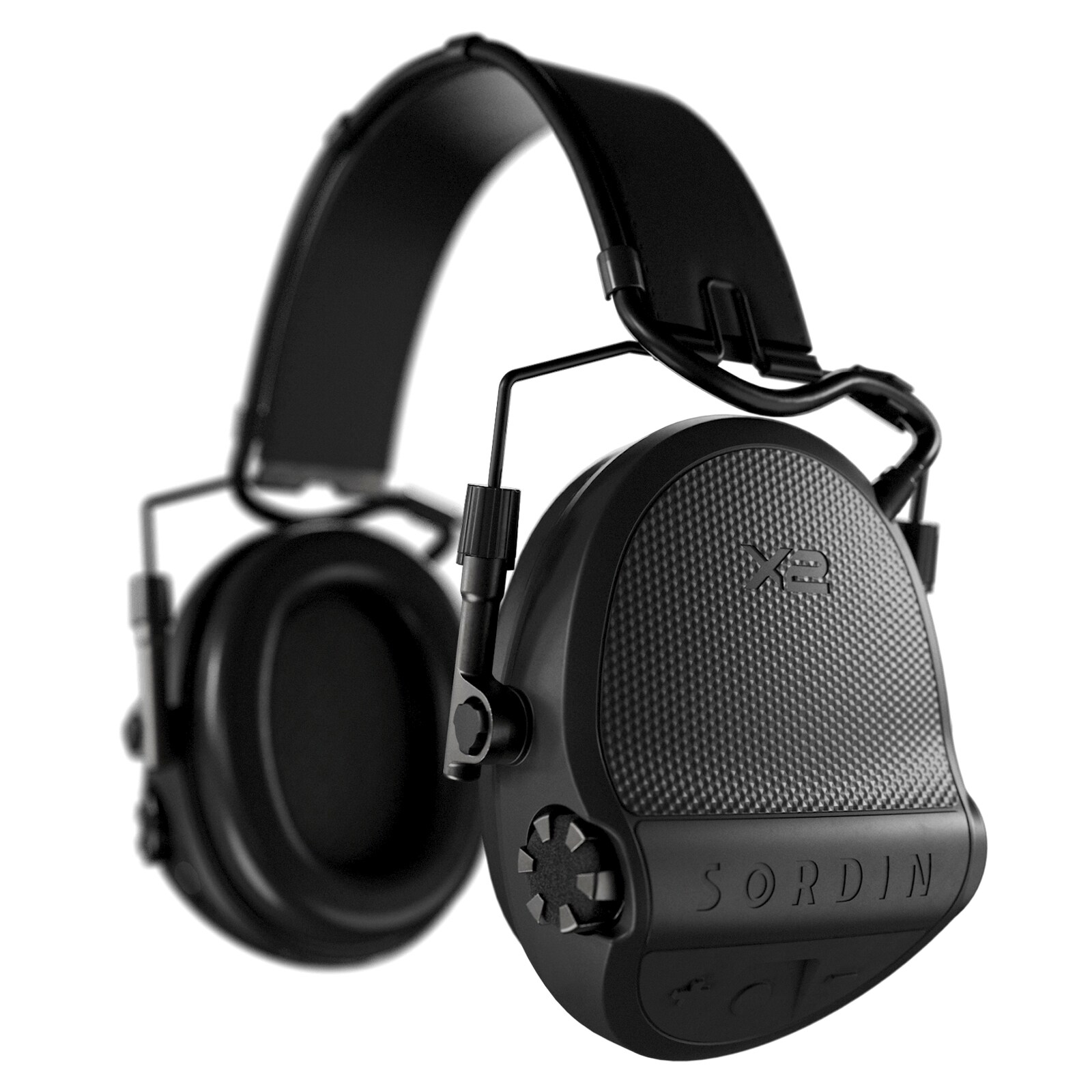 Sordin Supreme X2 Memoryfoam Headband Active Hearing Protectors - Black