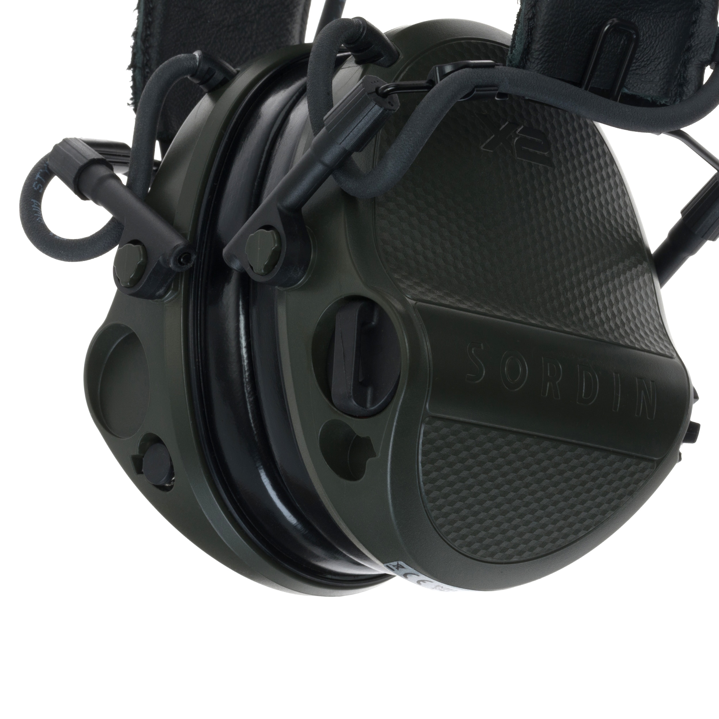 Sordin Supreme X2 Memoryfoam Headband Active Hearing Protectors - Green