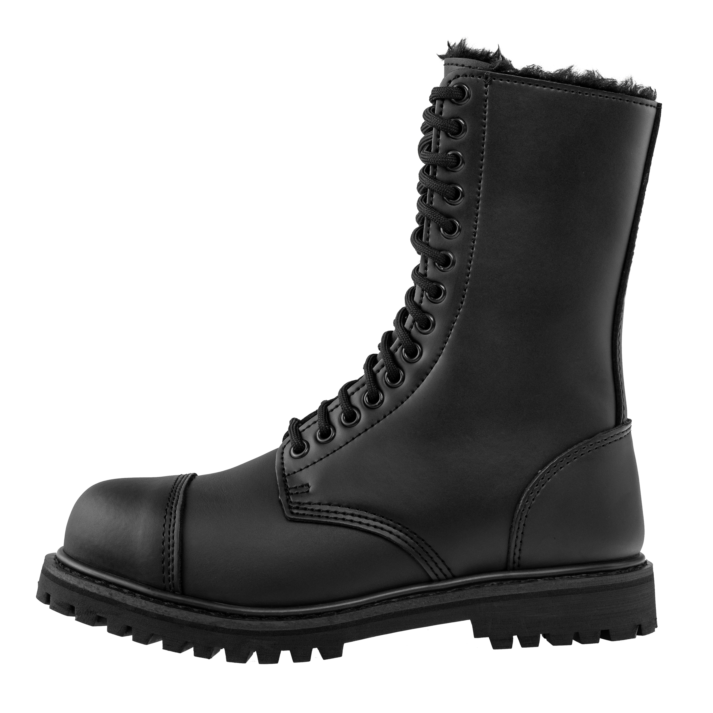 Brandit Phantom 14 Eyelet Winter Lining Boots - Black