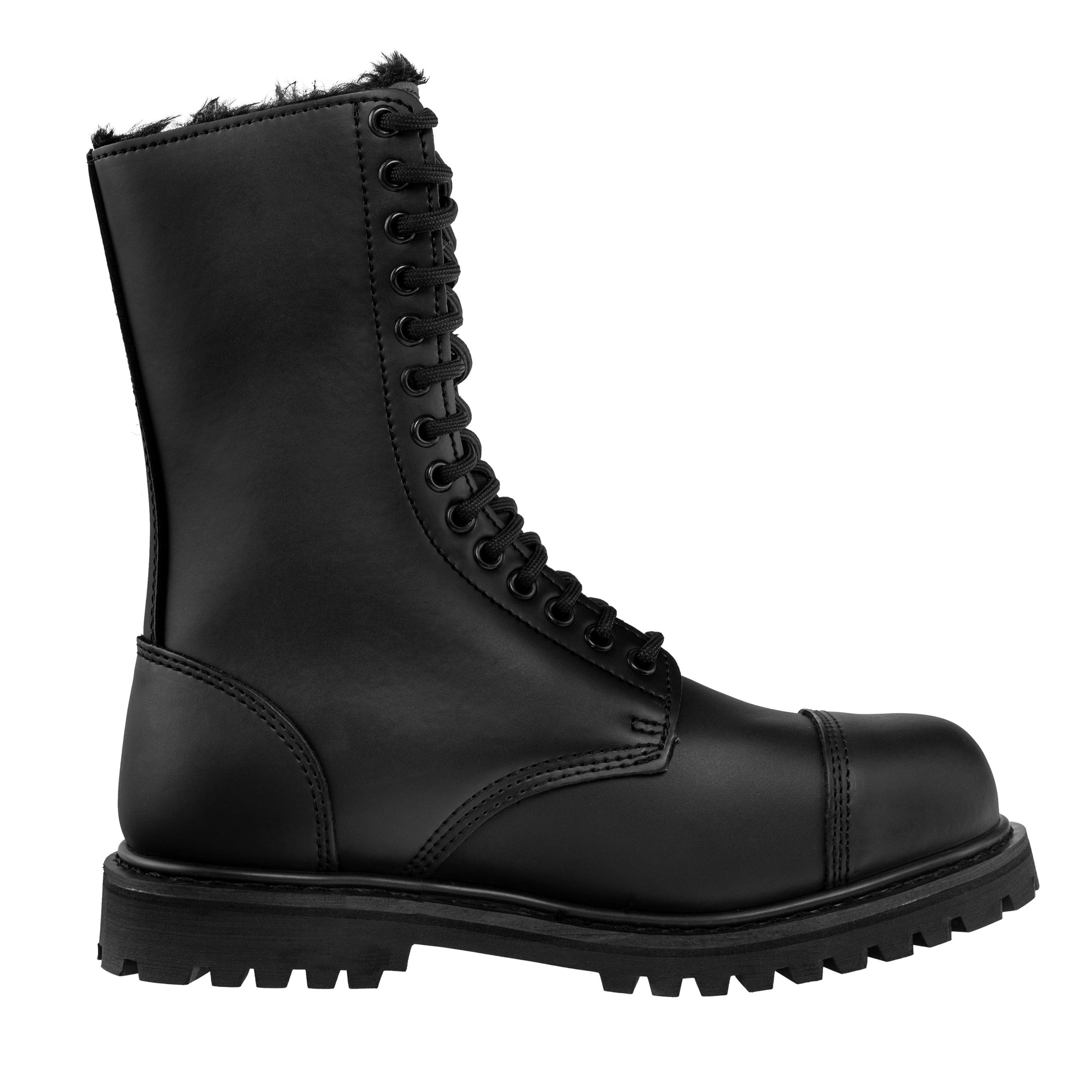 Brandit Phantom 14 Eyelet Winter Lining Boots - Black