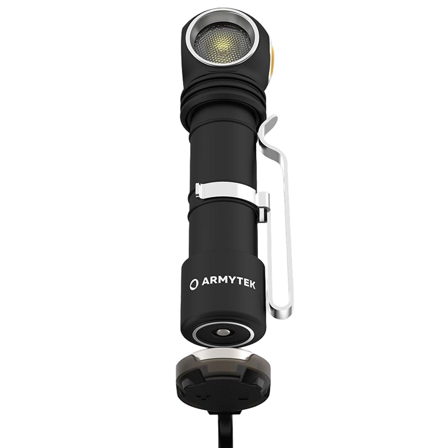 Armytek Wizard C2 Pro Nichia Magnet USB Yellow PCB Head and Angle Flashlight - 1600 lumens