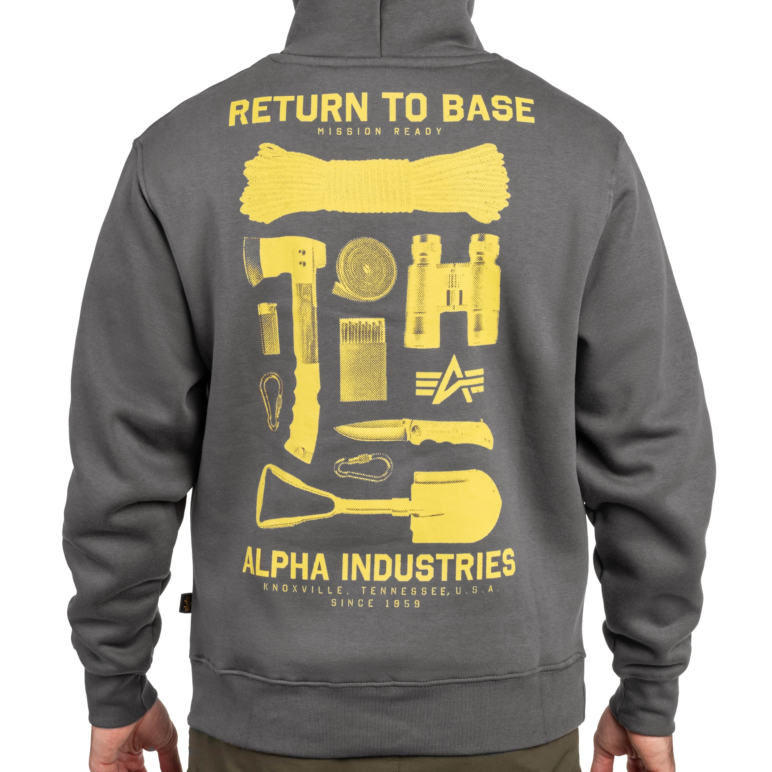 Alpha Industries Return To Base Sweatshirt - Vintage Grey