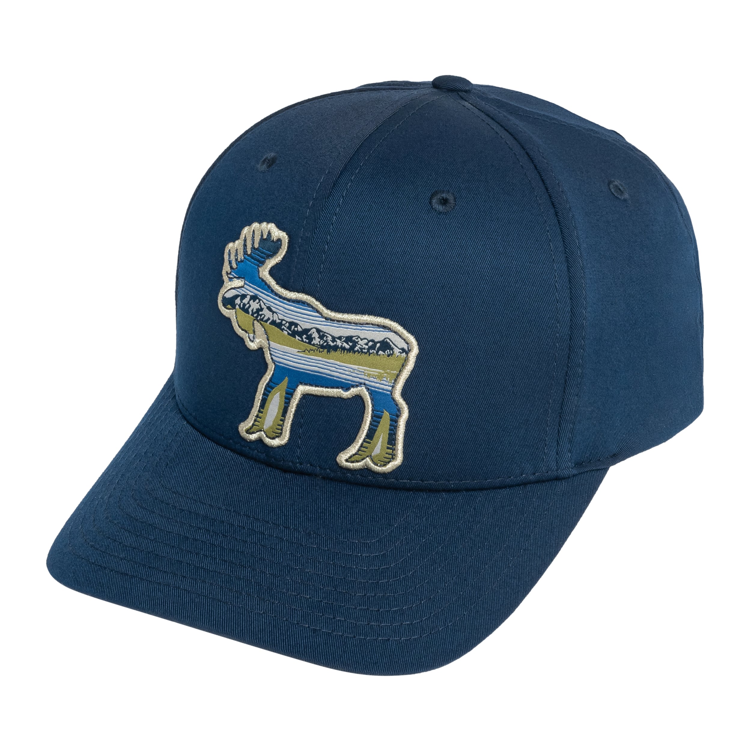 Columbia Lost Lager 3D Stretch Snapback Cap - Collegiate Navy/Moose