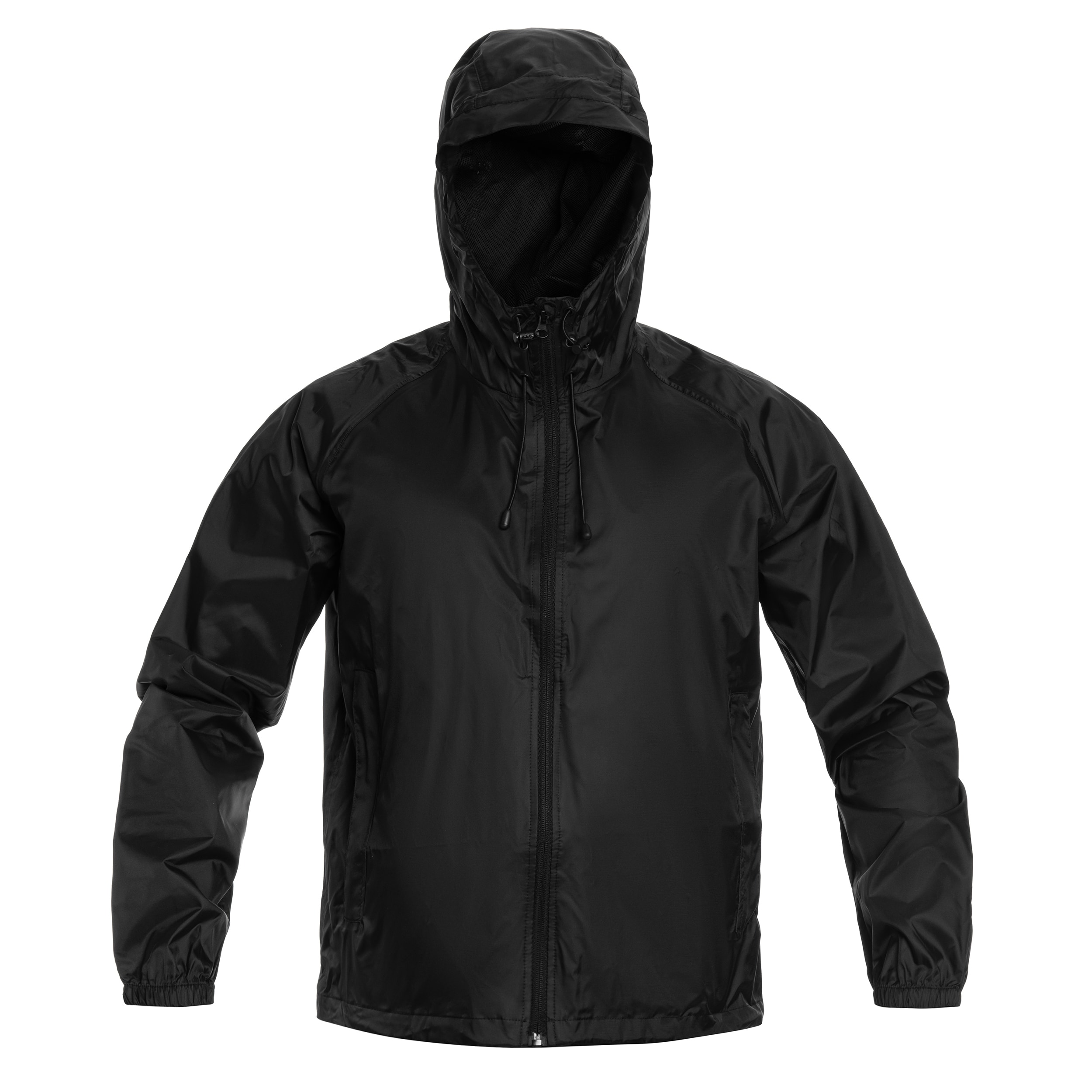 Mil-Tec Wet Weather Jacket Quickpack Jacket - Black