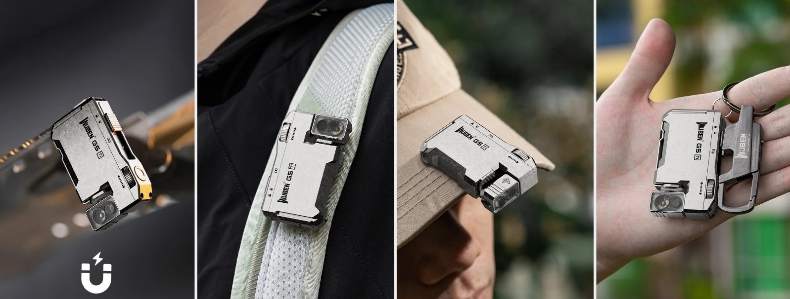 Wuben G5 Titanium Flashlight Grey - 400 lumens