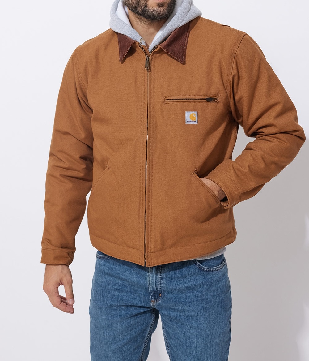 Carhartt Iconic J01 Duck Detroit Jacket - Brown