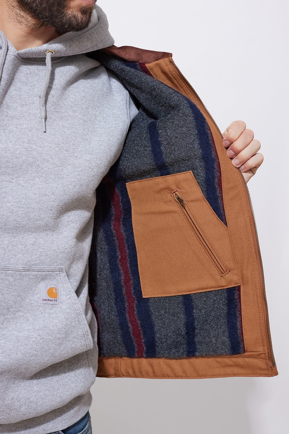 Carhartt Iconic J01 Duck Detroit Jacket - Brown