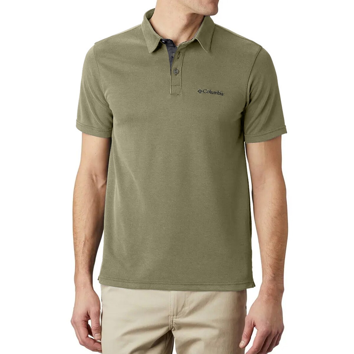 Columbia Nelson Point Polo Shirt - Stone Green