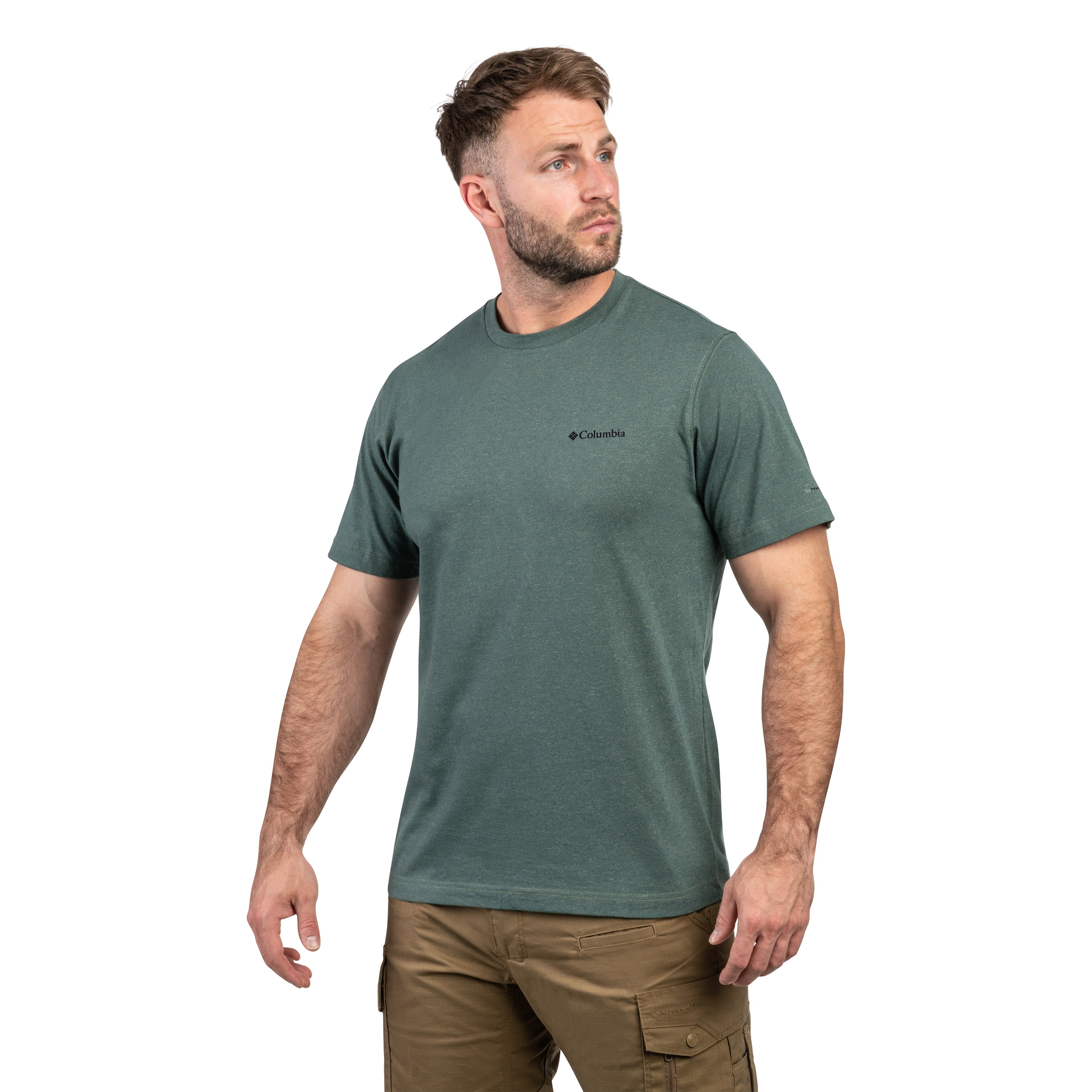 Columbia Thistletown Hills Short Sleeve Thermal T-Shirt - Stone Green Heather