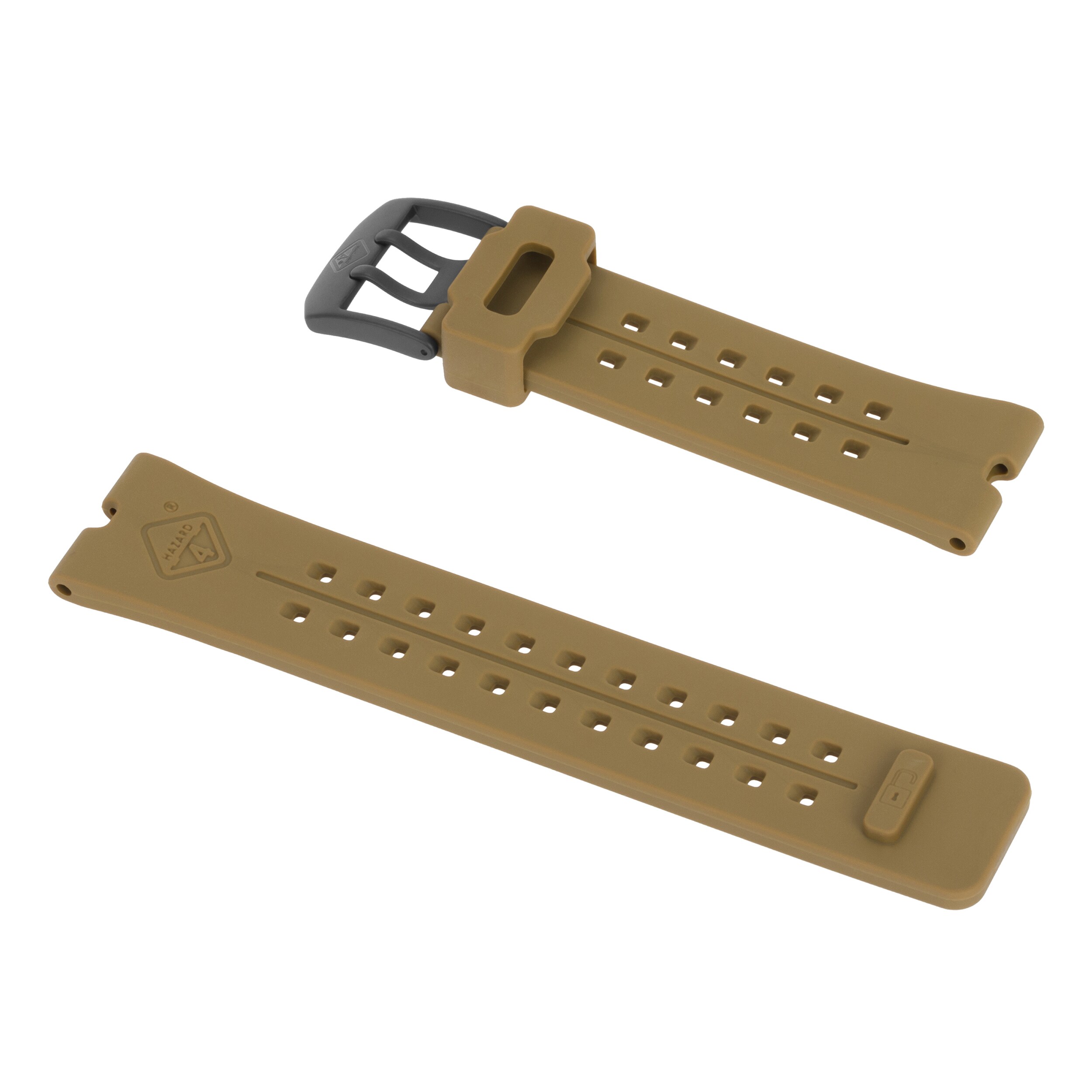 Hazard 4 Nautical TPR Watch Strap - Coyote/PVD Buckle