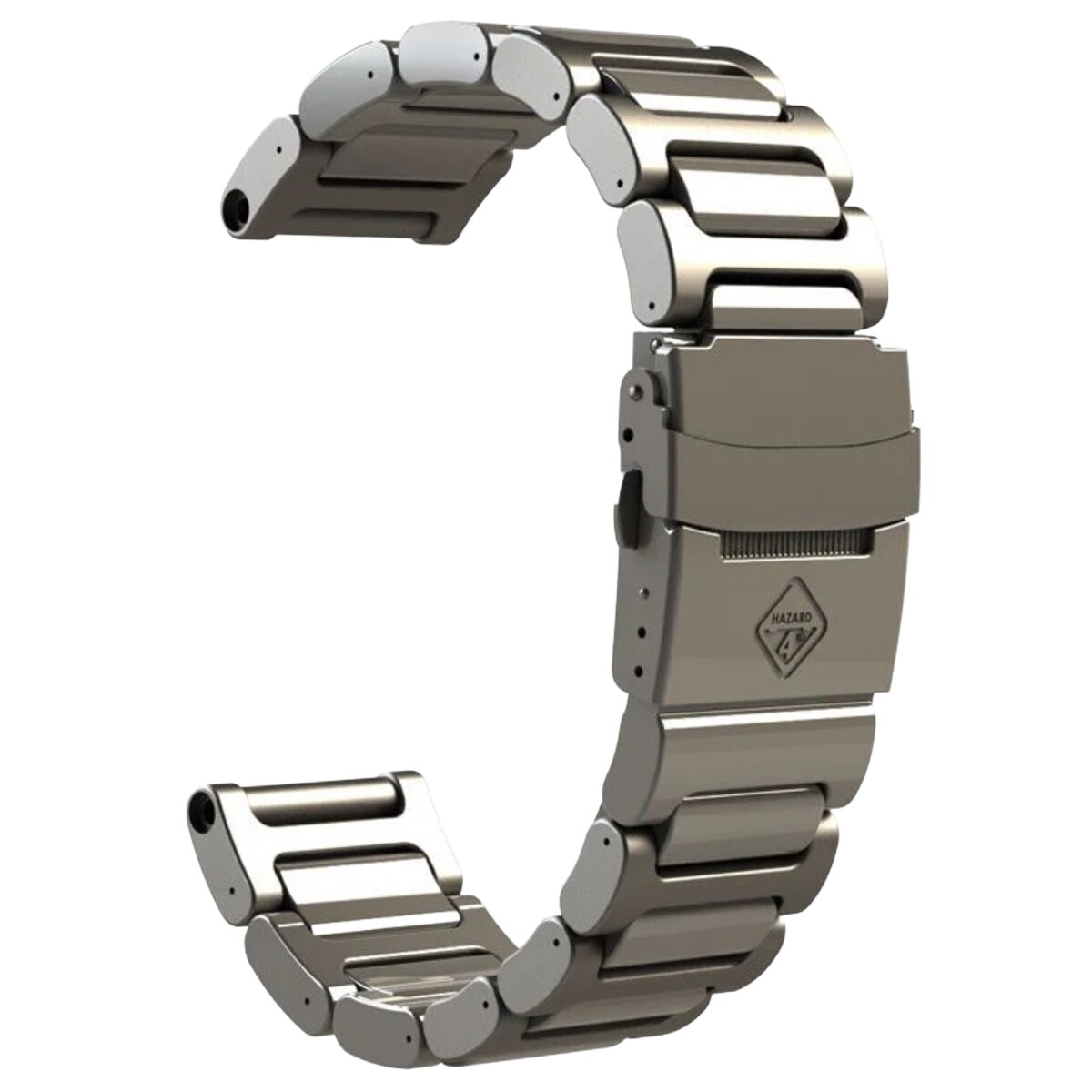 Hazard 4 Titanium Bracelet for Heavy Water Diver Watches - Silver