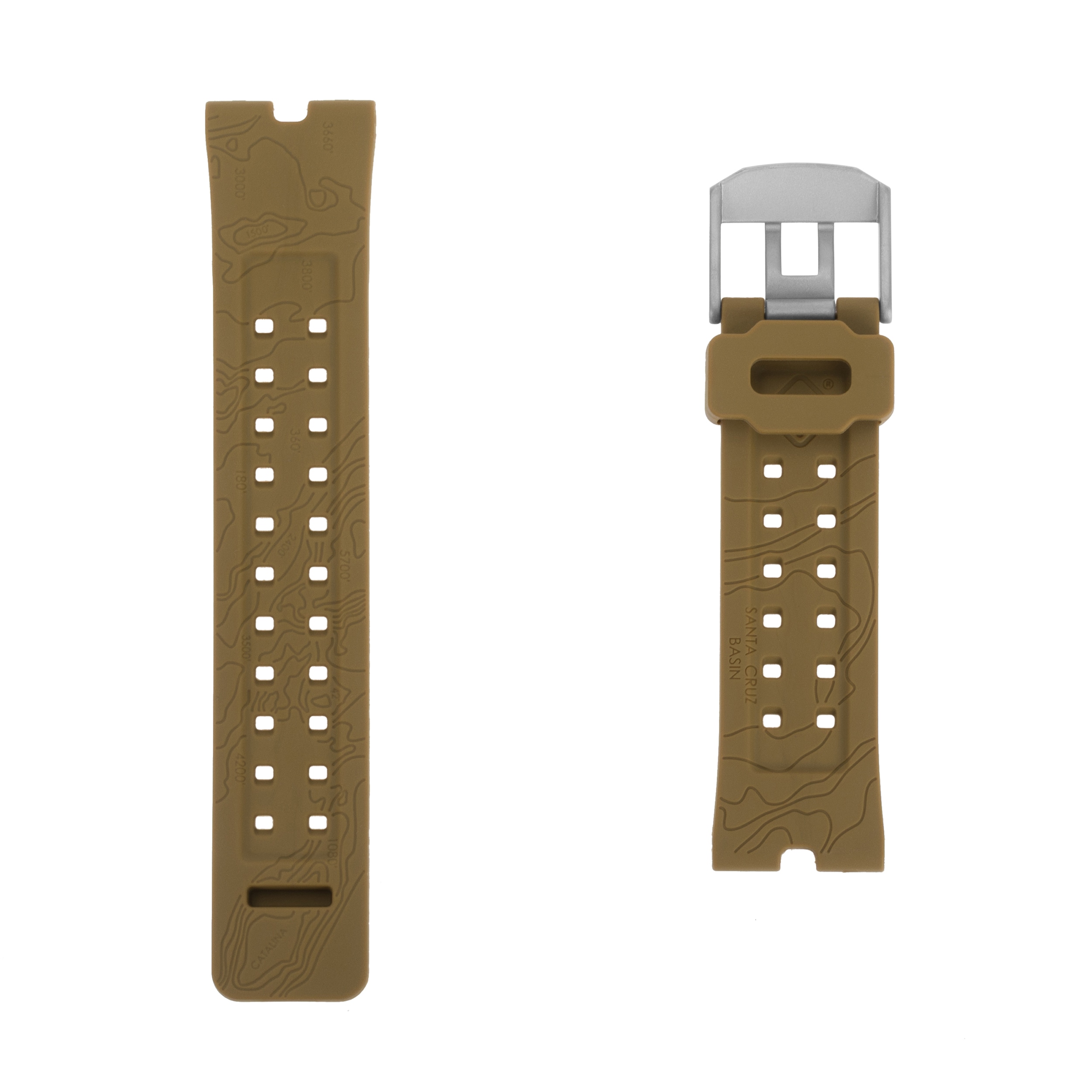 Hazard 4 Nautical TPR Watch Strap - Coyote/Stainless Steel Buckle