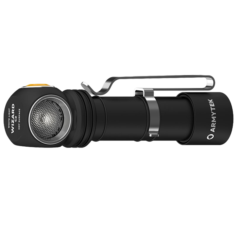 Armytek Wizard C2 Magnet USB White PCB Headlamp and Angled Flashlight - 1200 lumens