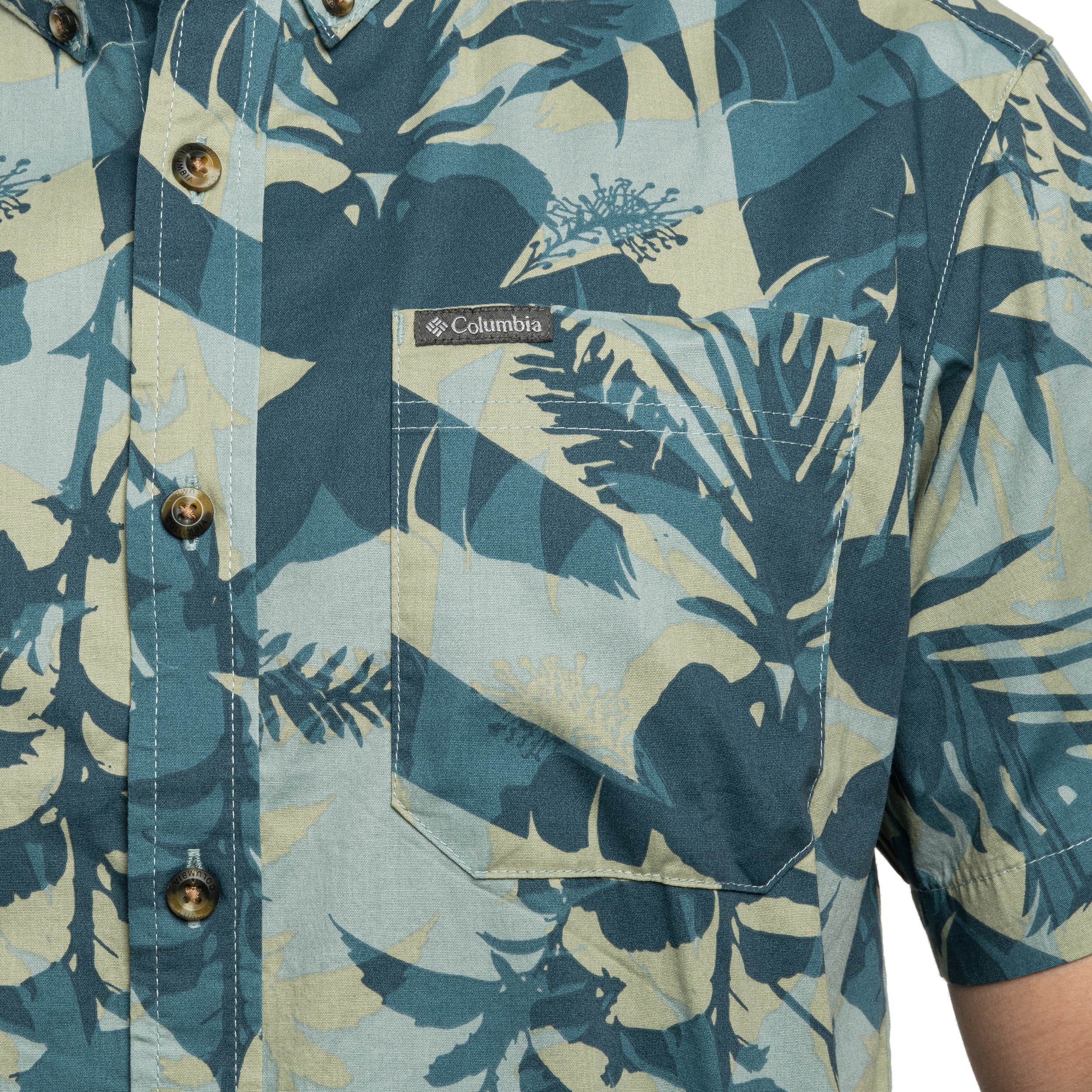 Columbia Rapid Rivers Printed Short Sleeve Shirt - Everblue